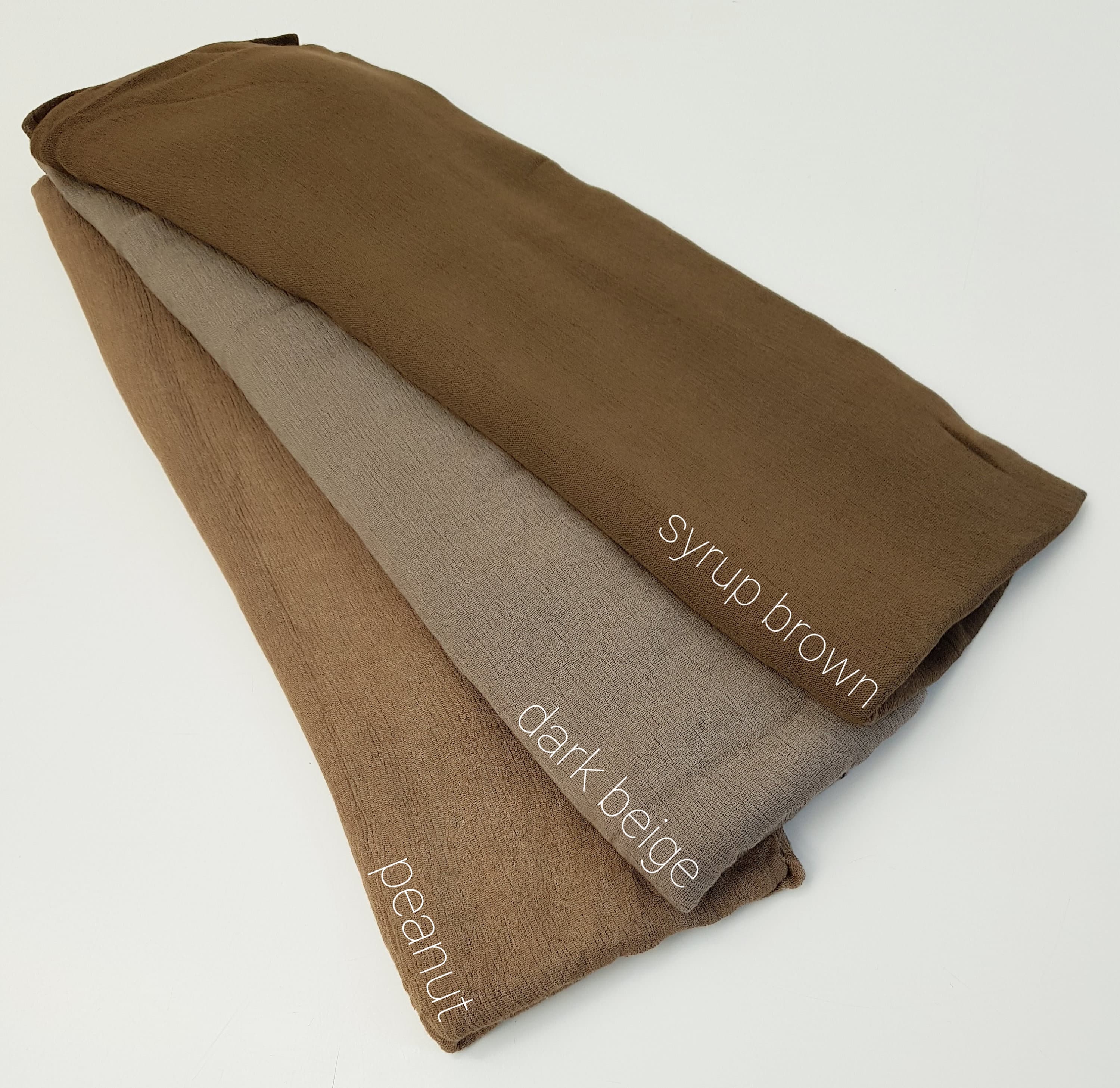 New Premium RAYON VOGUE Crinkle crimp Plain Hijab Maxi Scarf Headscarf Ruffle - image 4