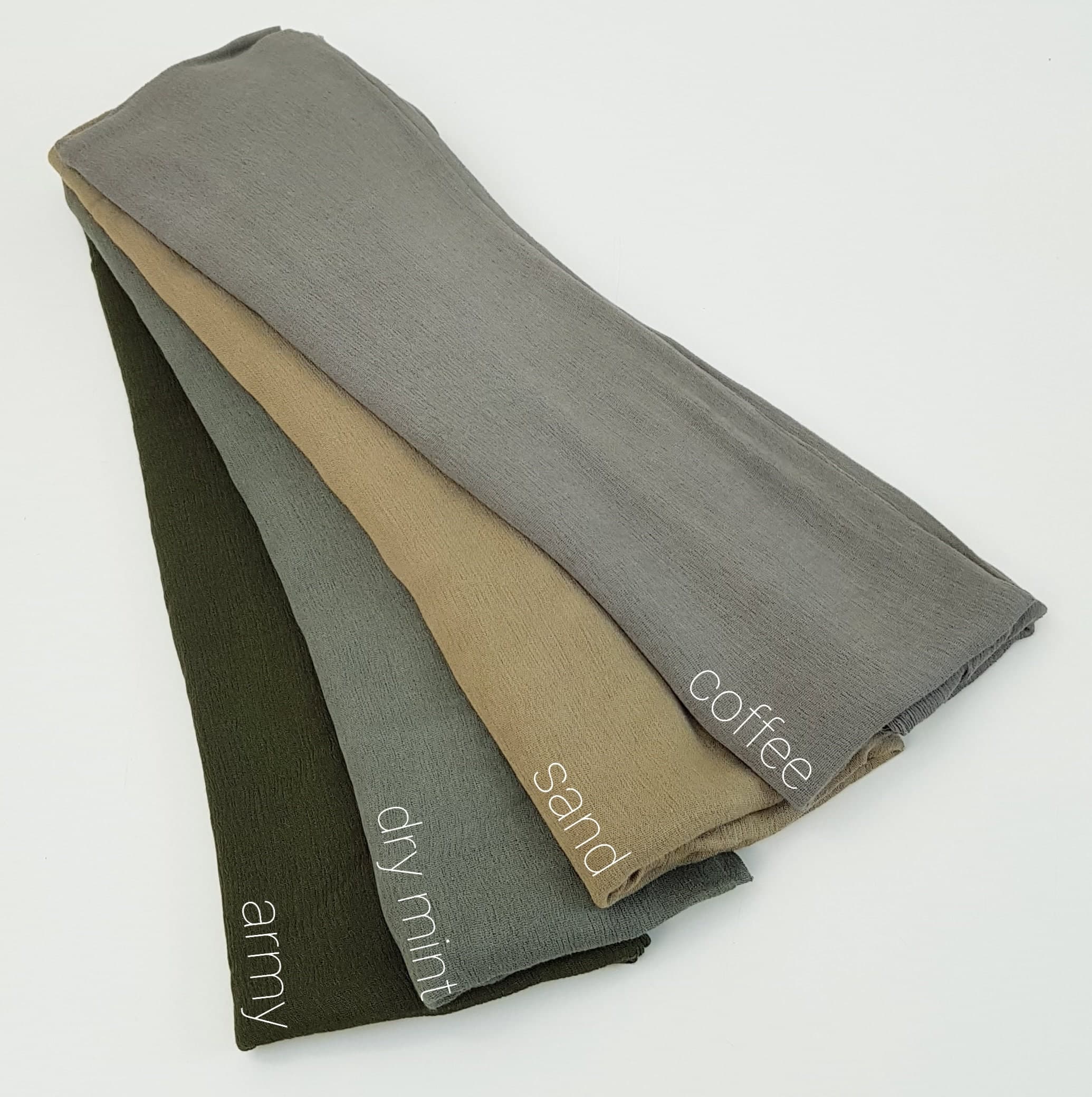 New Premium RAYON VOGUE Crinkle crimp Plain Hijab Maxi Scarf Headscarf Ruffle - image 3