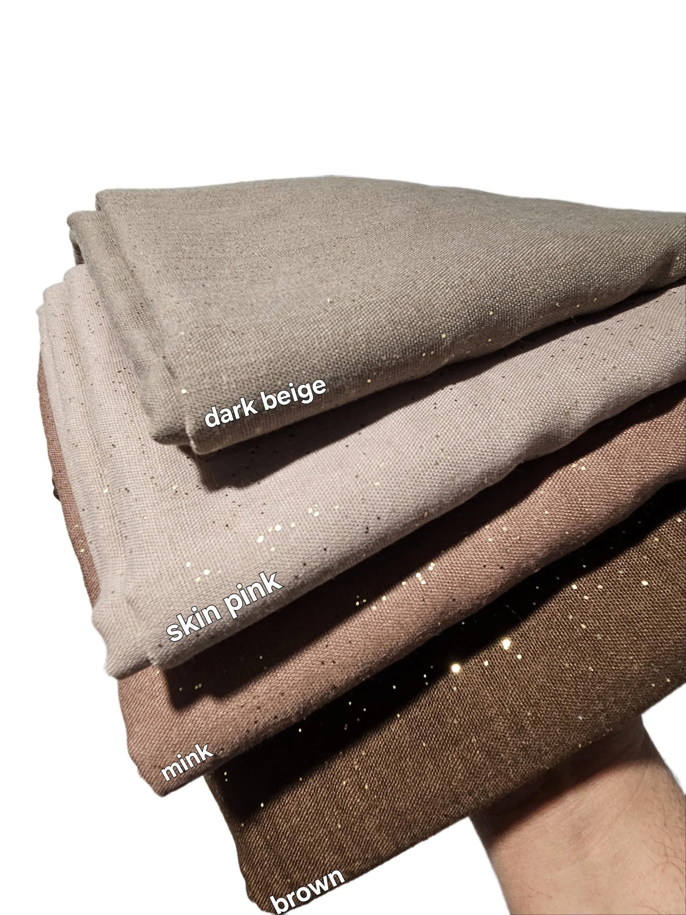 Plain Glitter Hijab Premium Viscose 180cm x 90cm Scarf Sarong Wrap Stole - image 4