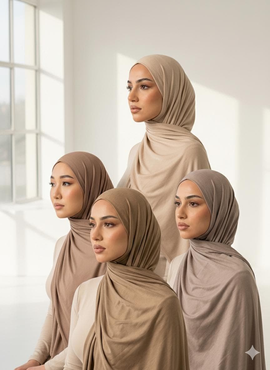 Plain Jersey Scarf Flat Fit Soft Breathable Fabric for Everyday Wear Versatile Accessory - image 3
