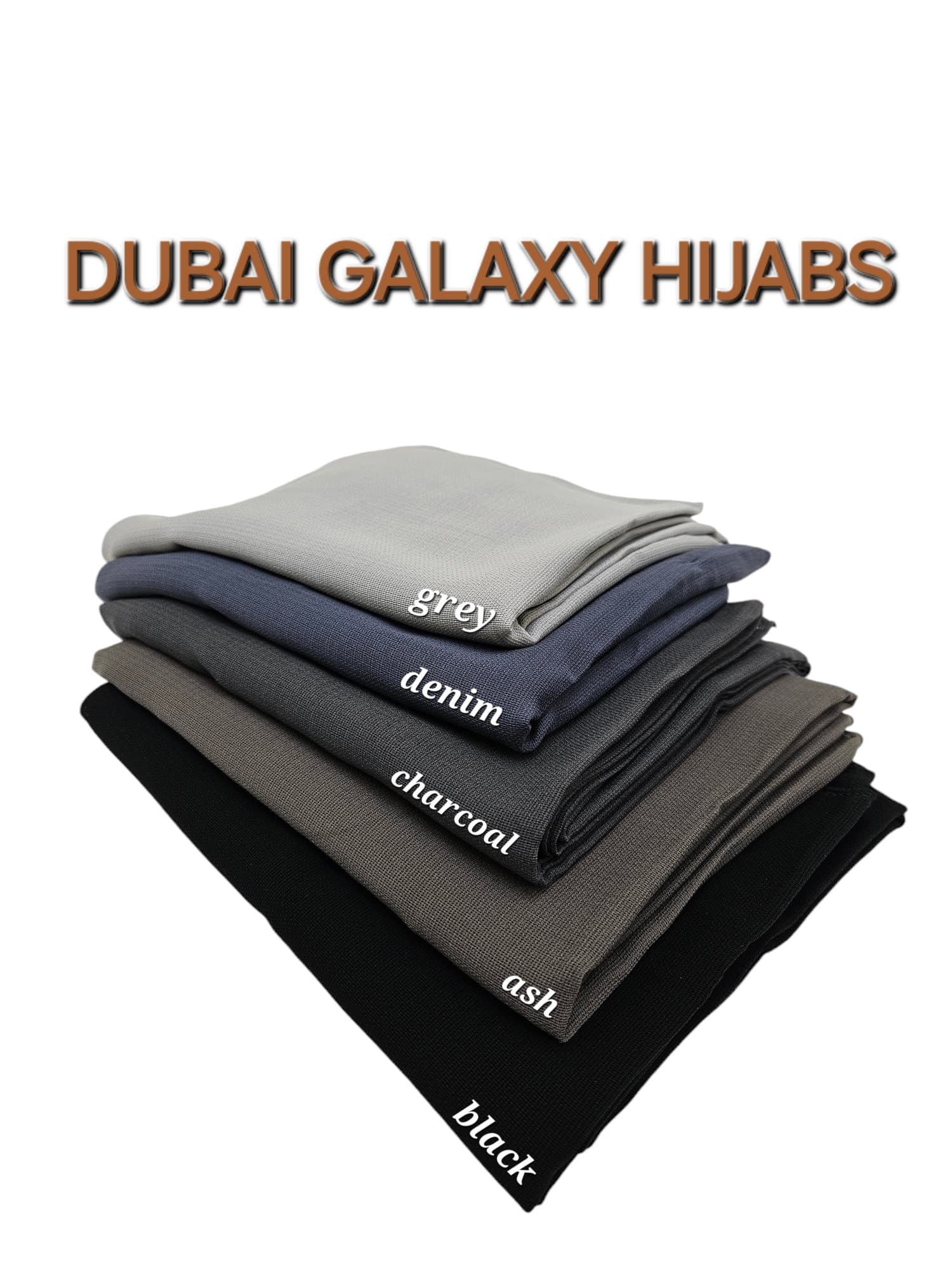 Premium Quality Dubai Galaxy Maxi Hijab 200cm x 70cm Non Slip
