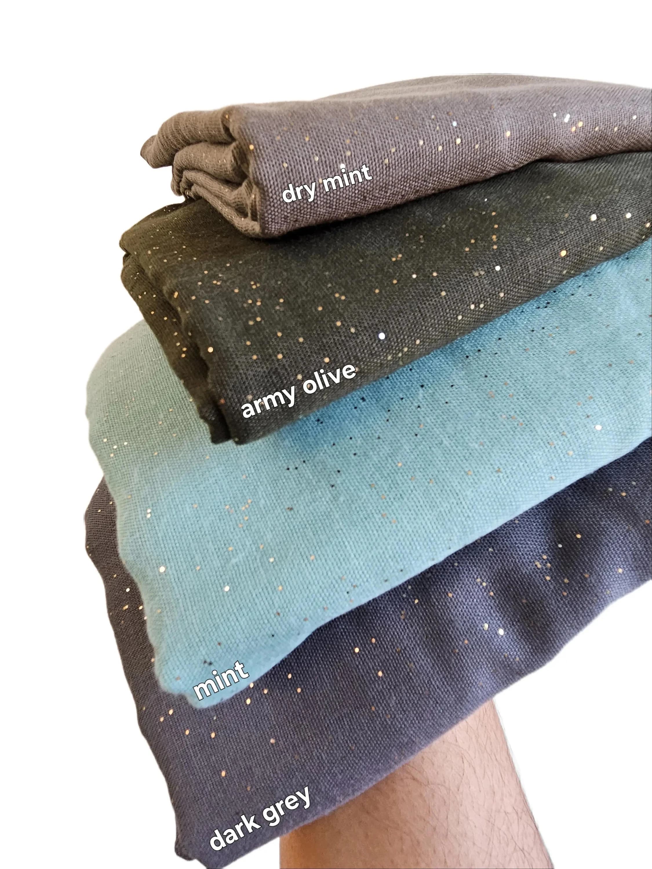 Plain Glitter Hijab Premium Viscose 180cm x 90cm Scarf Sarong Wrap Stole - image 5