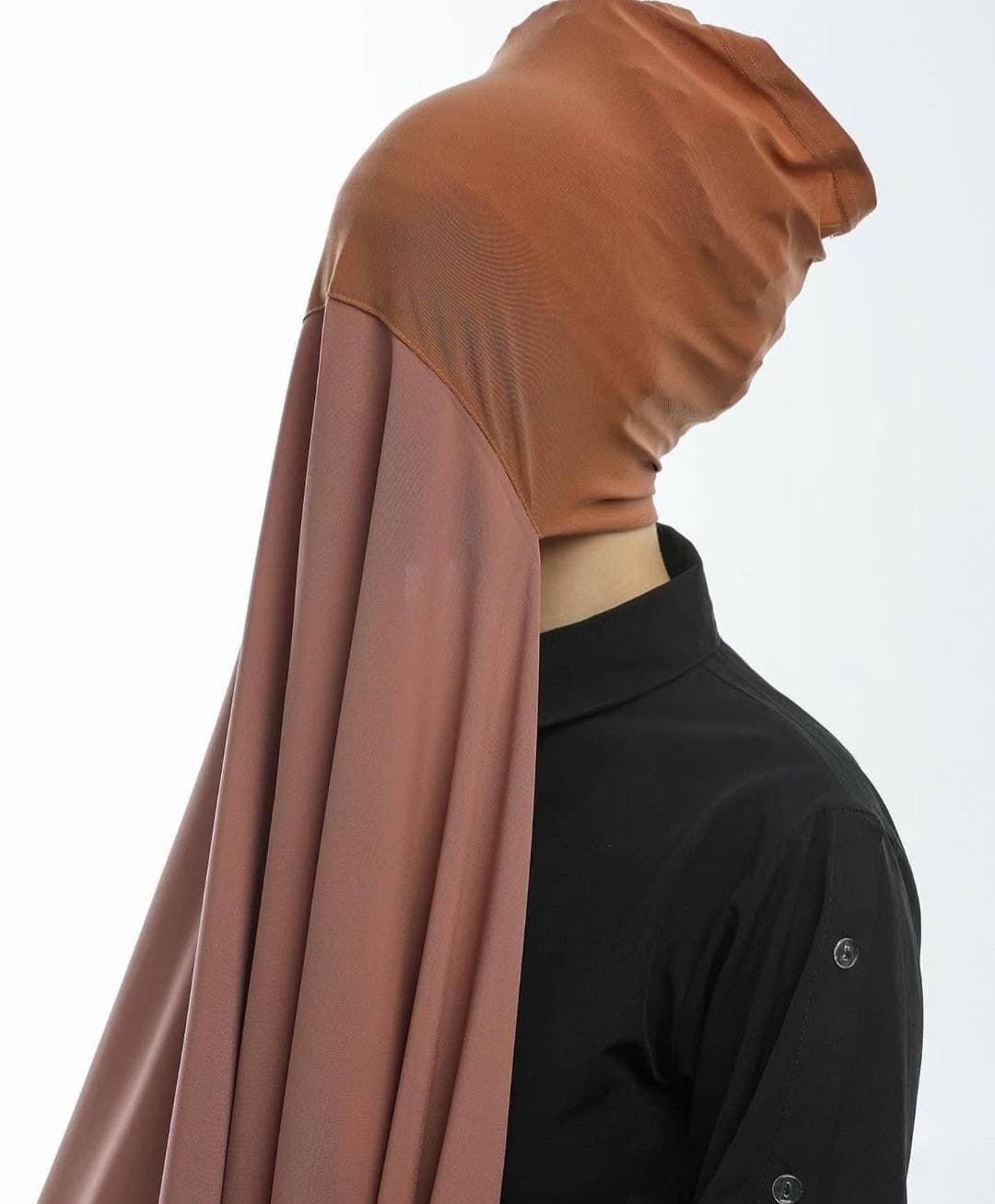 Made in Turkey Instant Chiffon Hijab Scarf with Attached Inner Cap - image 3