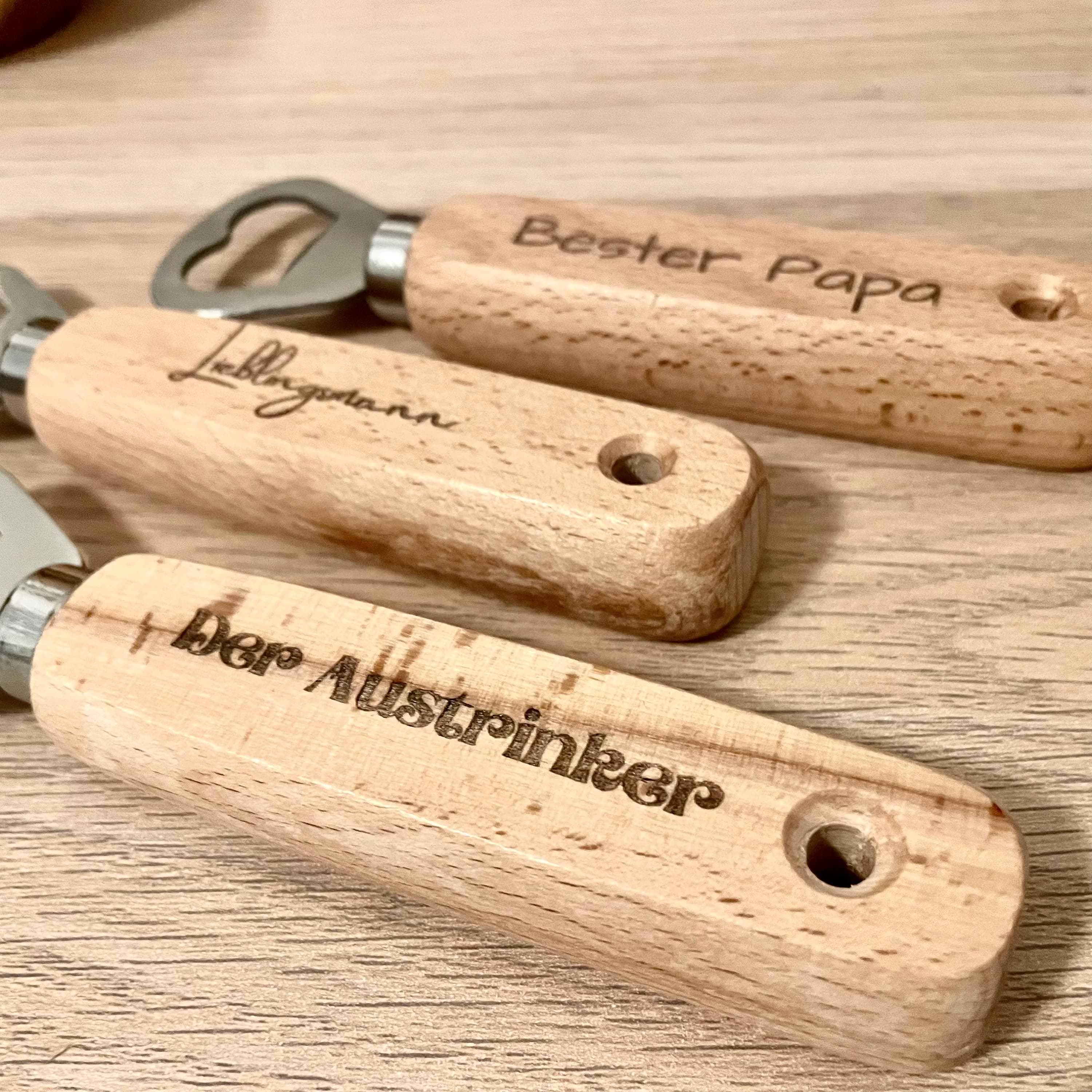 5 10 St Vereinsgeschenk Geschäftswerbeartikel - Personalisierter Flaschenöffner mit Wunschgravur - Geschenk - Weihnachtsgeschenk Nikolaustag
