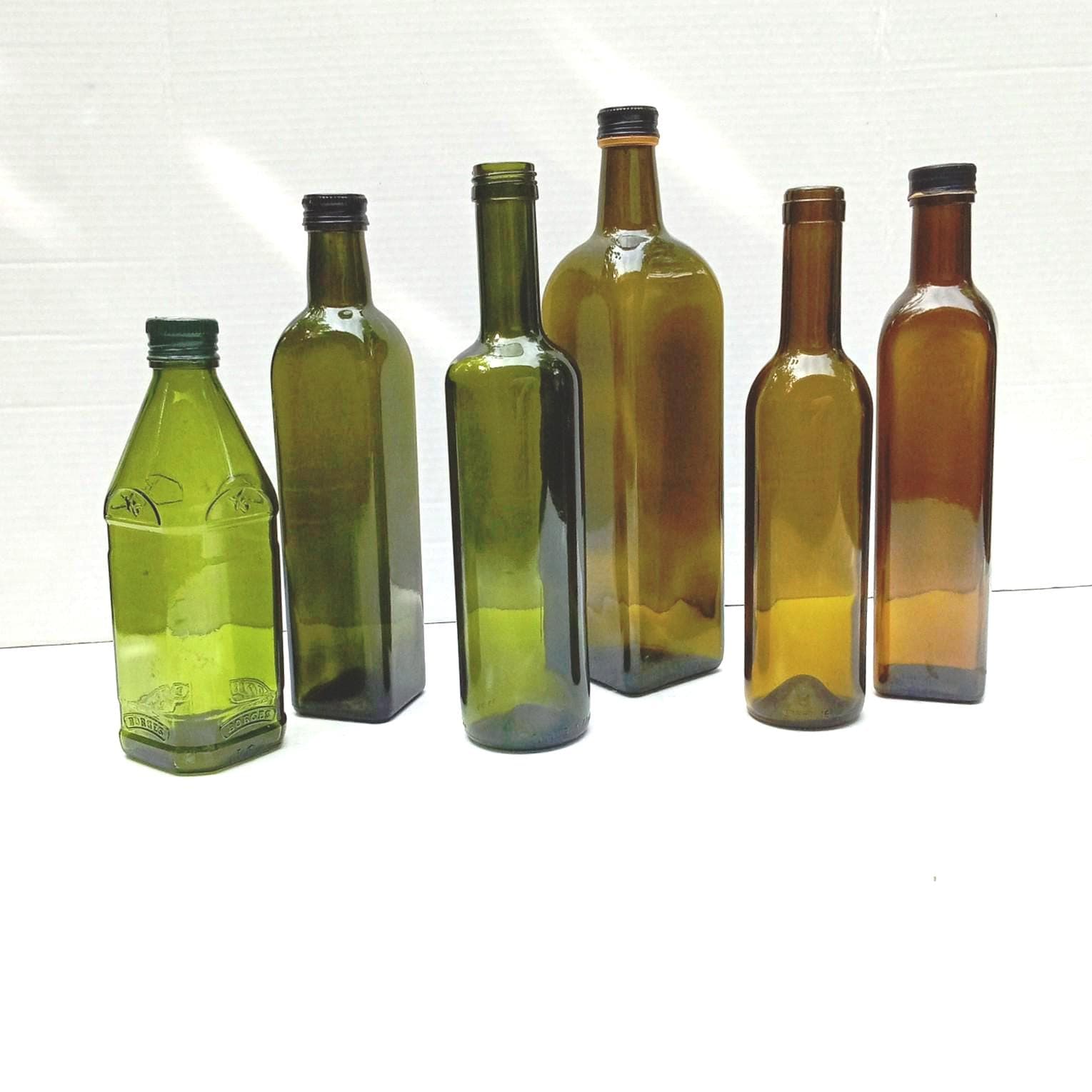 Olive Amber Empty Storage, Extract Bottles/Set of 6
