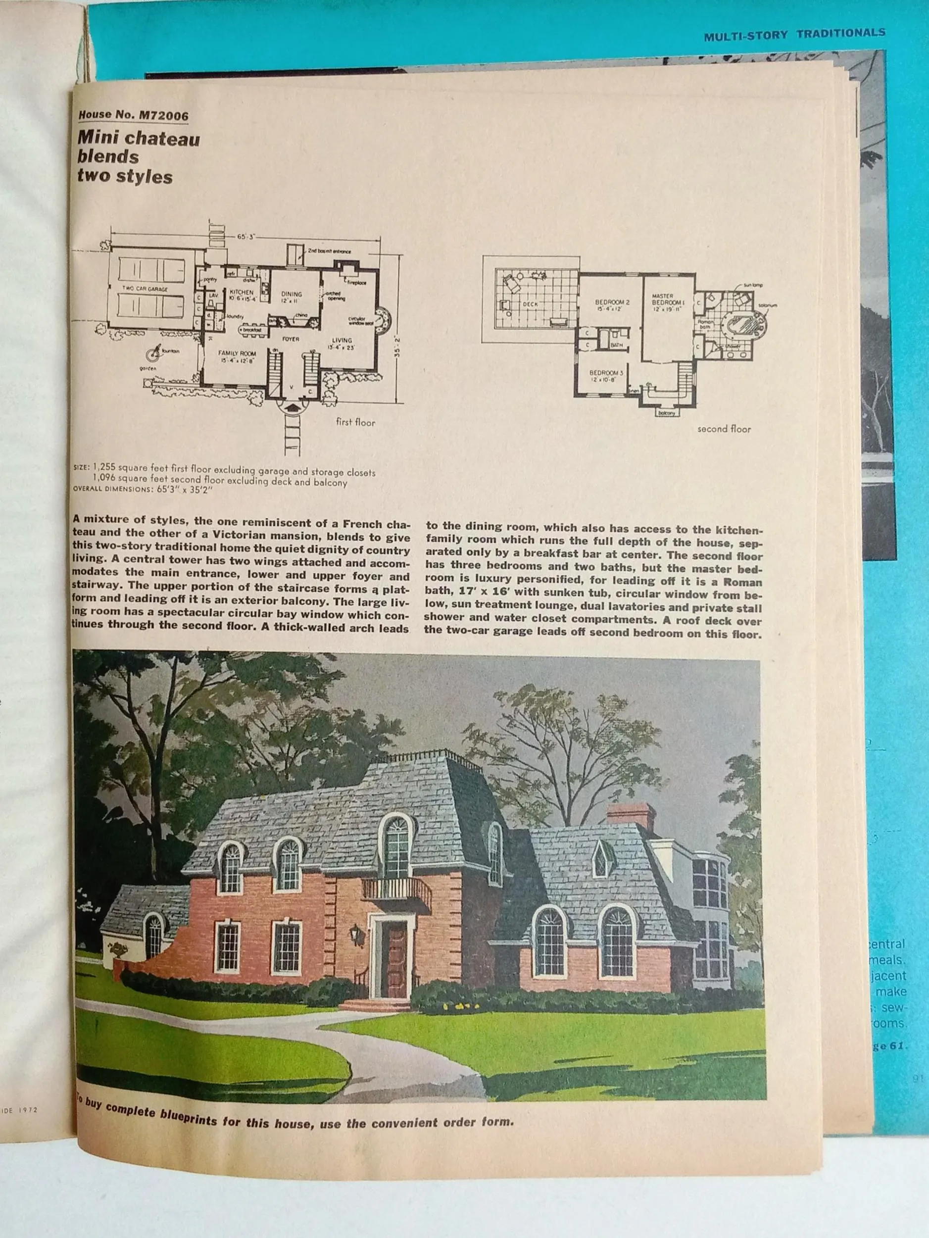 1972 Plans Guide 121 Houses House & Garden - image 5