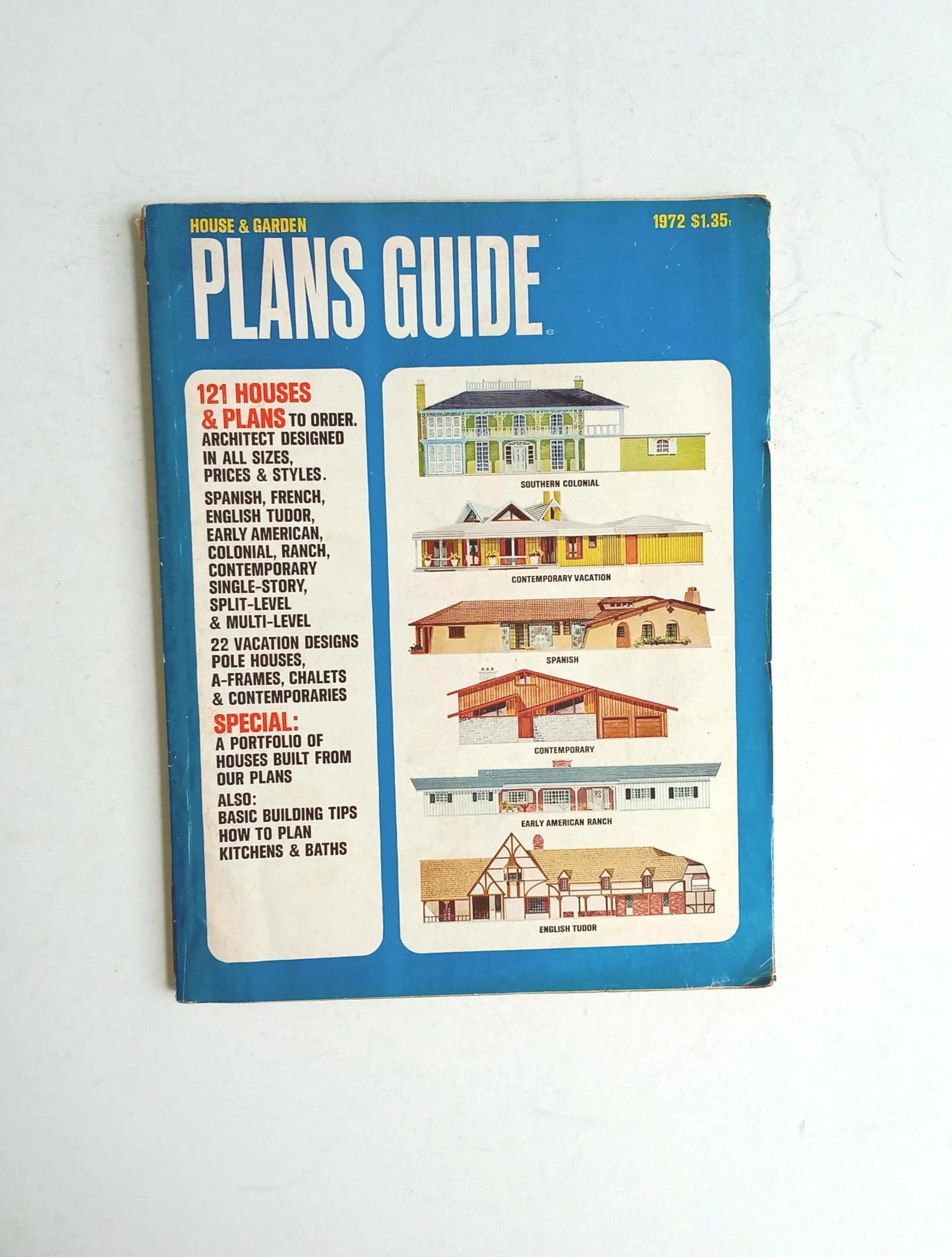 1972 Plans Guide 121 Houses House & Garden