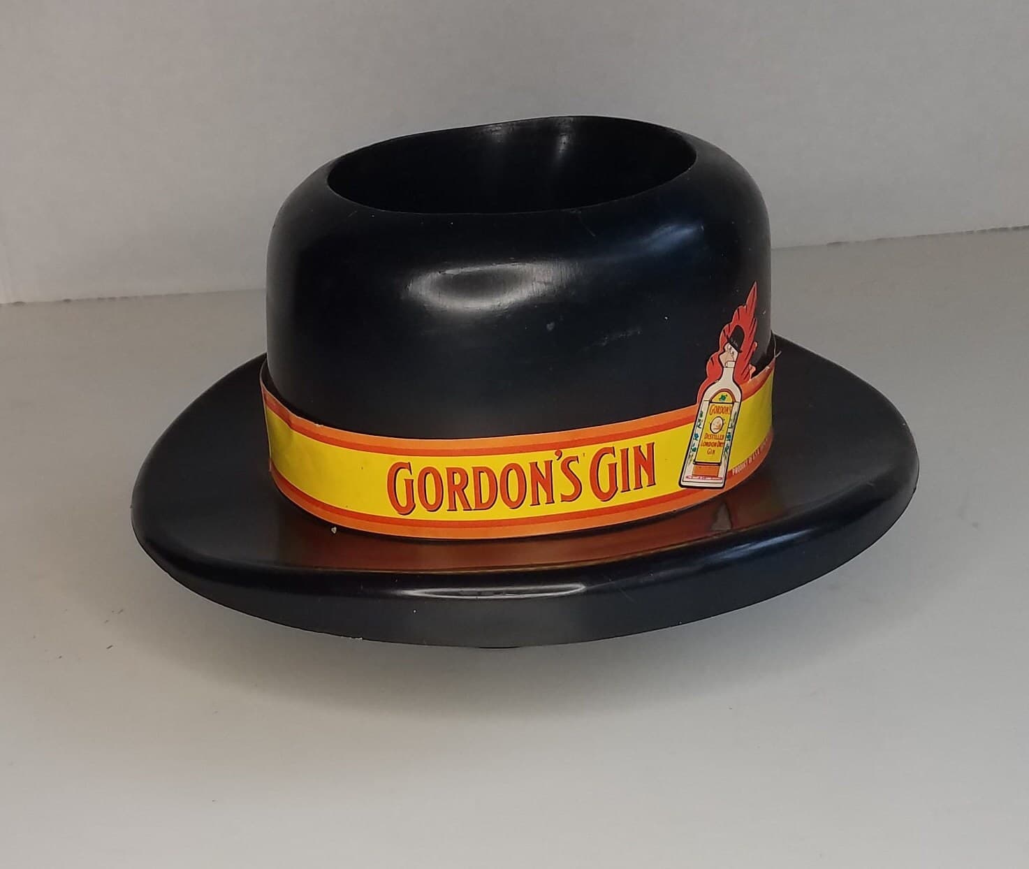 Gordon's Gin Bowler Derby Hat Straw Caddy/Swizzle Stick Straw Holder/Vintage Bar - image 4