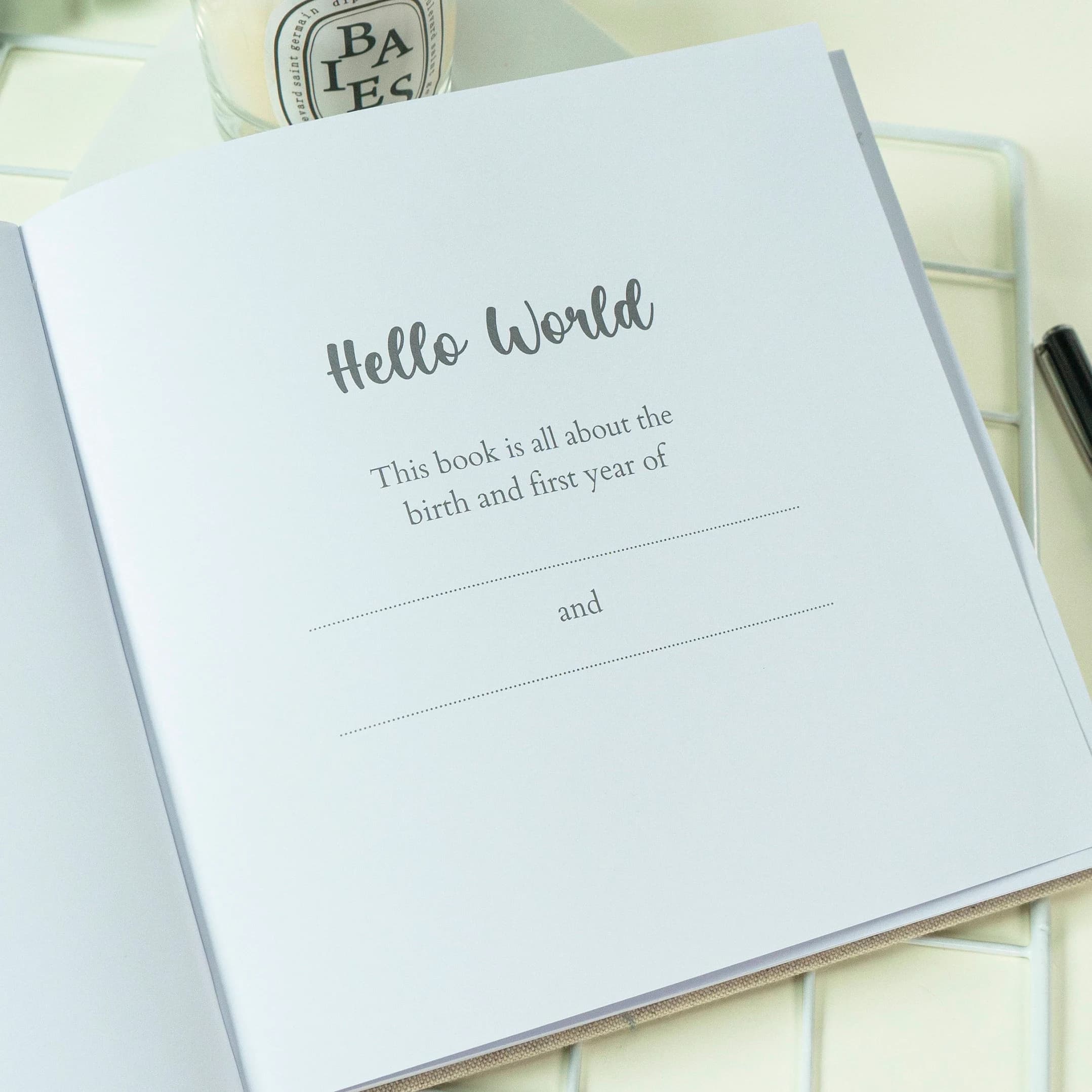 Twin Baby Book | Twin Baby Record Book | Twin Baby Journal | Twin Memory Book | Bump To Birth Journal | Twin Baby Gift | Twins First Year - image 3