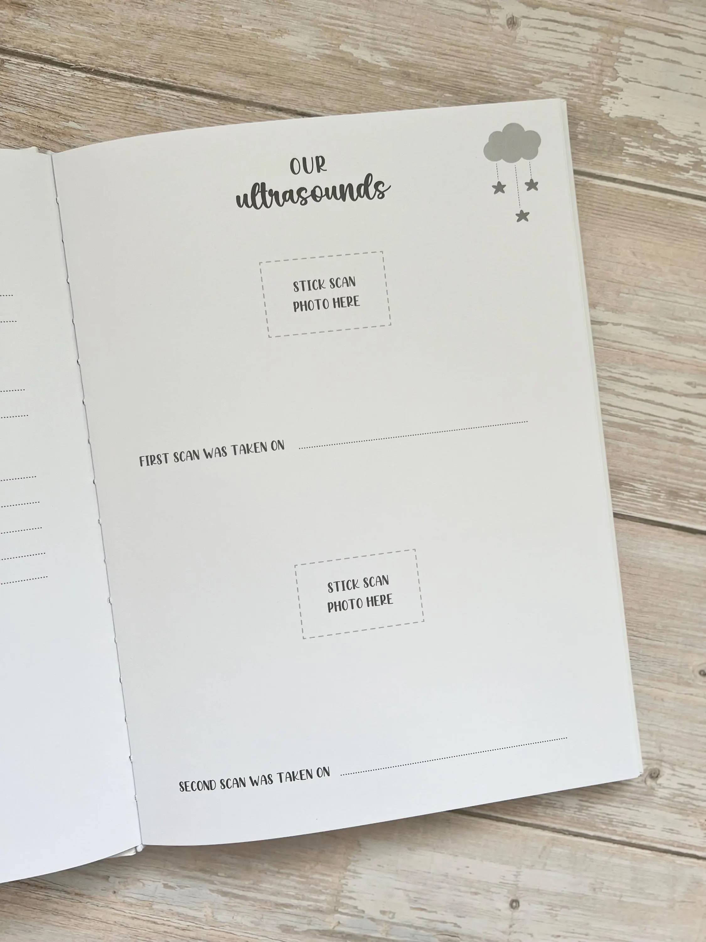 Baby Record Book | Bump To Baby Album In Pink | Personalised 1st Years Memory Book | New Baby Girl Gift | Bump To Birthday Book | New Baby - image 3