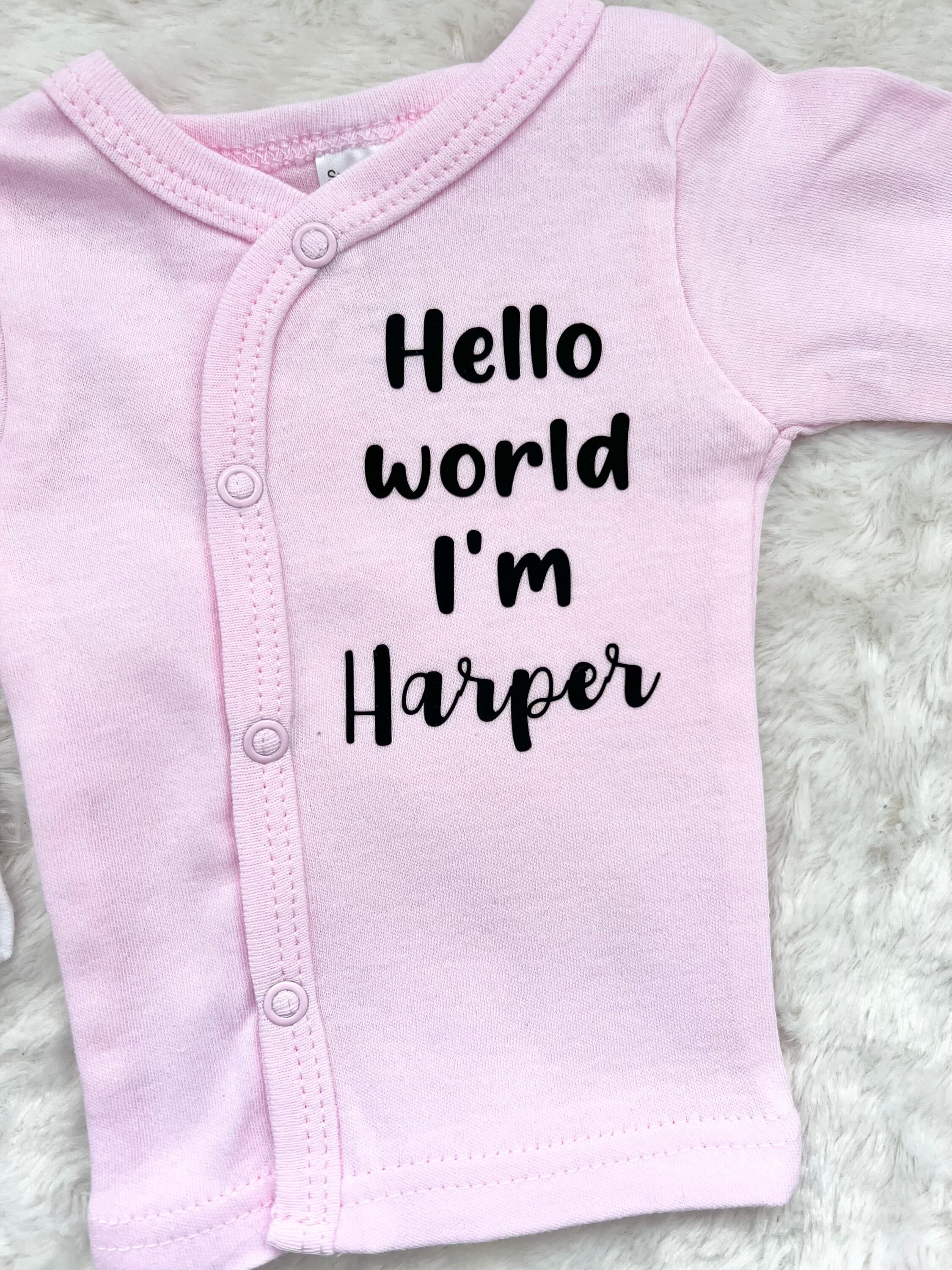 Premature Baby Gift | Personalised Premature Baby Clothes | Hello World I’m | Tiny Baby Gift | NICU Baby Clothing | Small Baby Gift - image 3