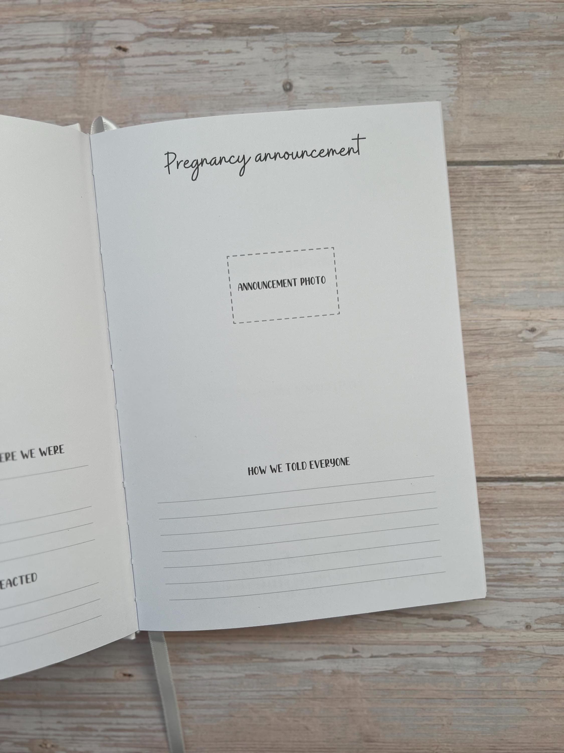 Pregnancy Journal | Bump To Baby Book | 9 Months Journal | White & Gold Mother To Be Journal | Week By Week Pregnancy Diary - image 4