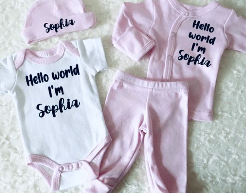 Premature Baby Gift | Personalised Premature Baby Clothes | Hello World I’m | Tiny Baby Gift | NICU Baby Clothing | Small Baby Gift - image 4