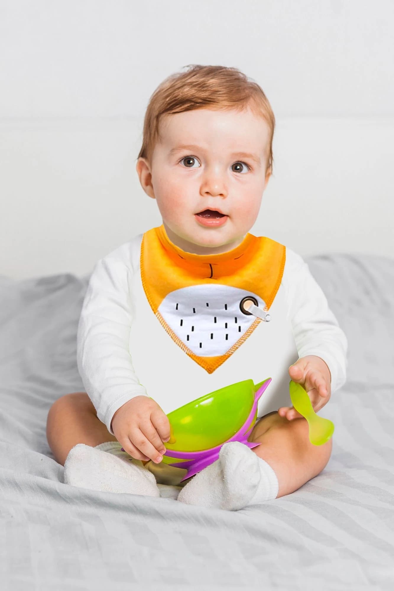 Baby Teething Bib | Teether Mitt | Teether Toy | Baby Gift | Silicone Teether | Drool Bibs For Baby | Unisex Baby Gifts | Baby Soother - image 3