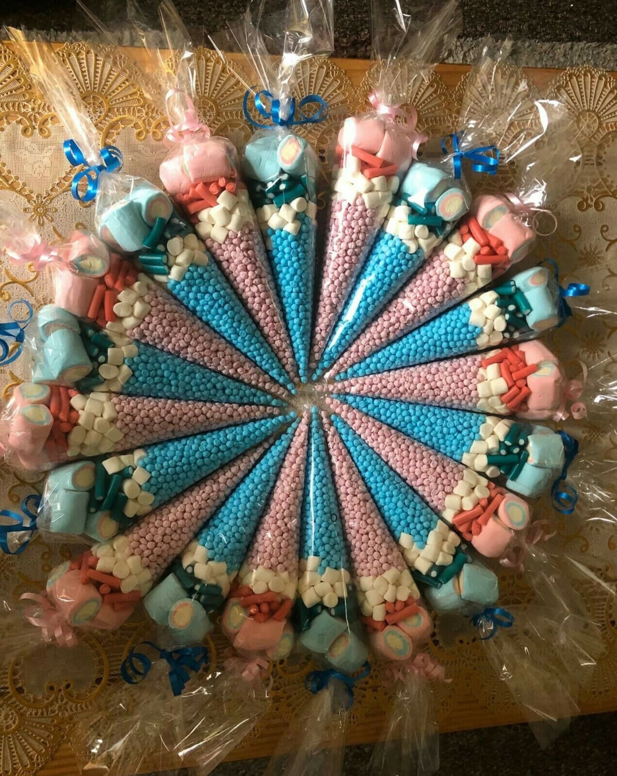 Delicious Pre Filled Sweet Cones For your Baby Shower or Birthday Party, Made to order (Suitable for Halal) UK only