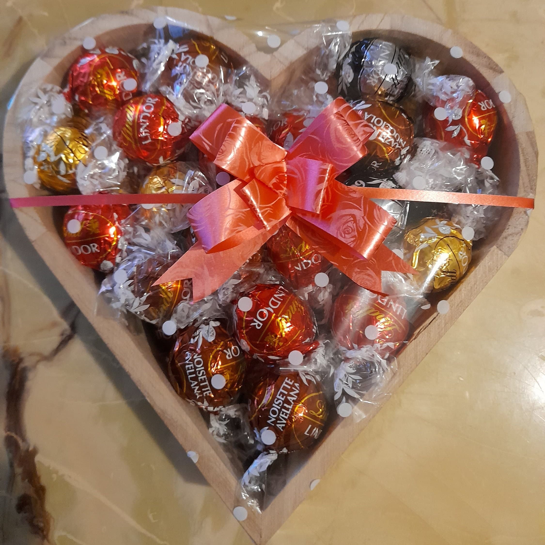 Delicious SWEET FILLED Letters, Pick&Mix, 20-22cm, cellophane wrapped, ( ribbon/bow) wooden keepsake, made to order,Halal. - image 3