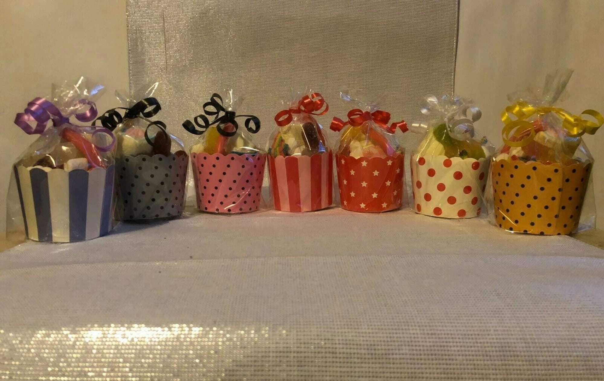 Beautiful  Pre-filled Mini Sweet Cups, Baby Shower, Favours, Parties uk only