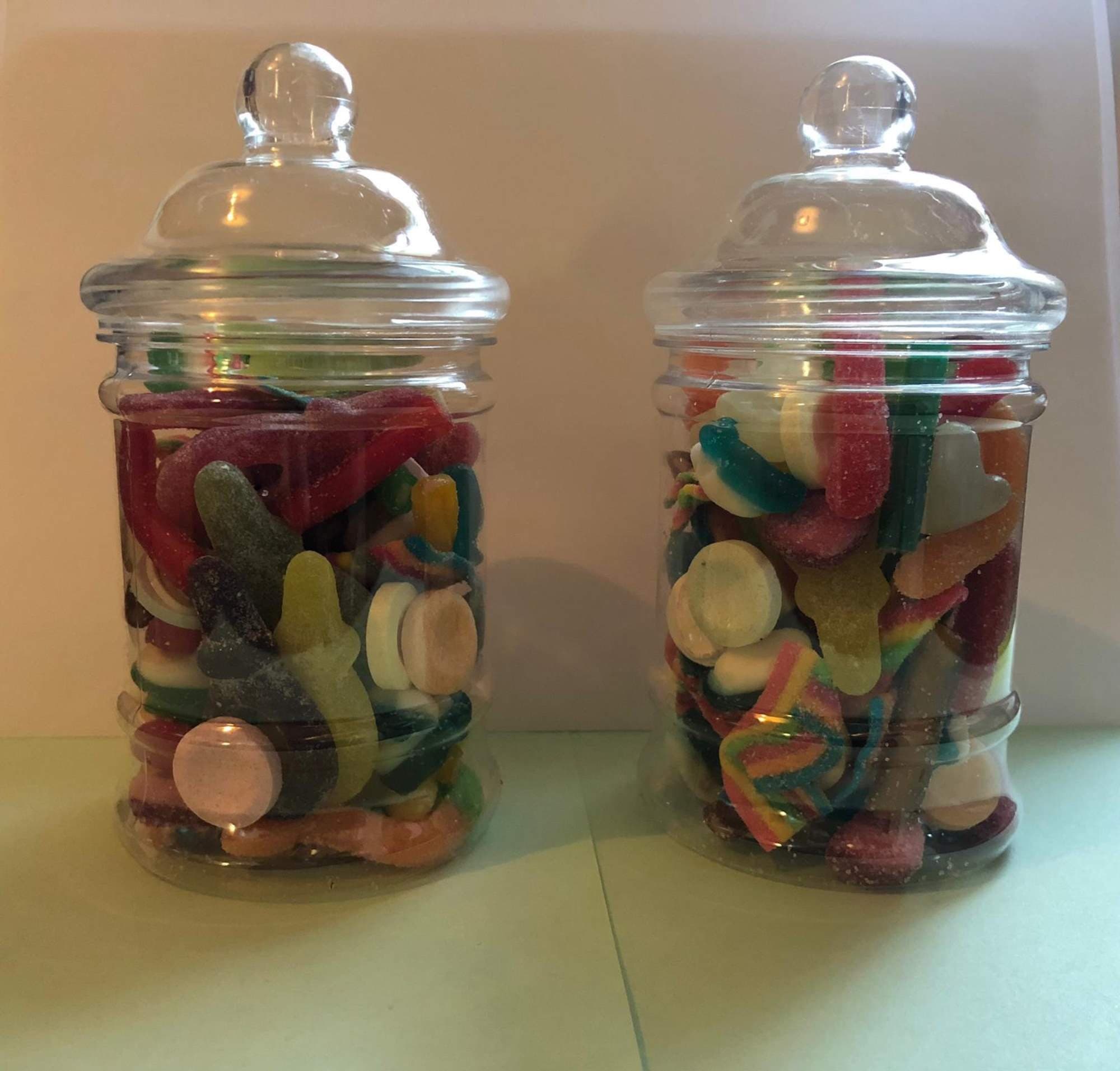 Pre filled Sweet Jars (Plastic)/Containers, Random mix uk only
