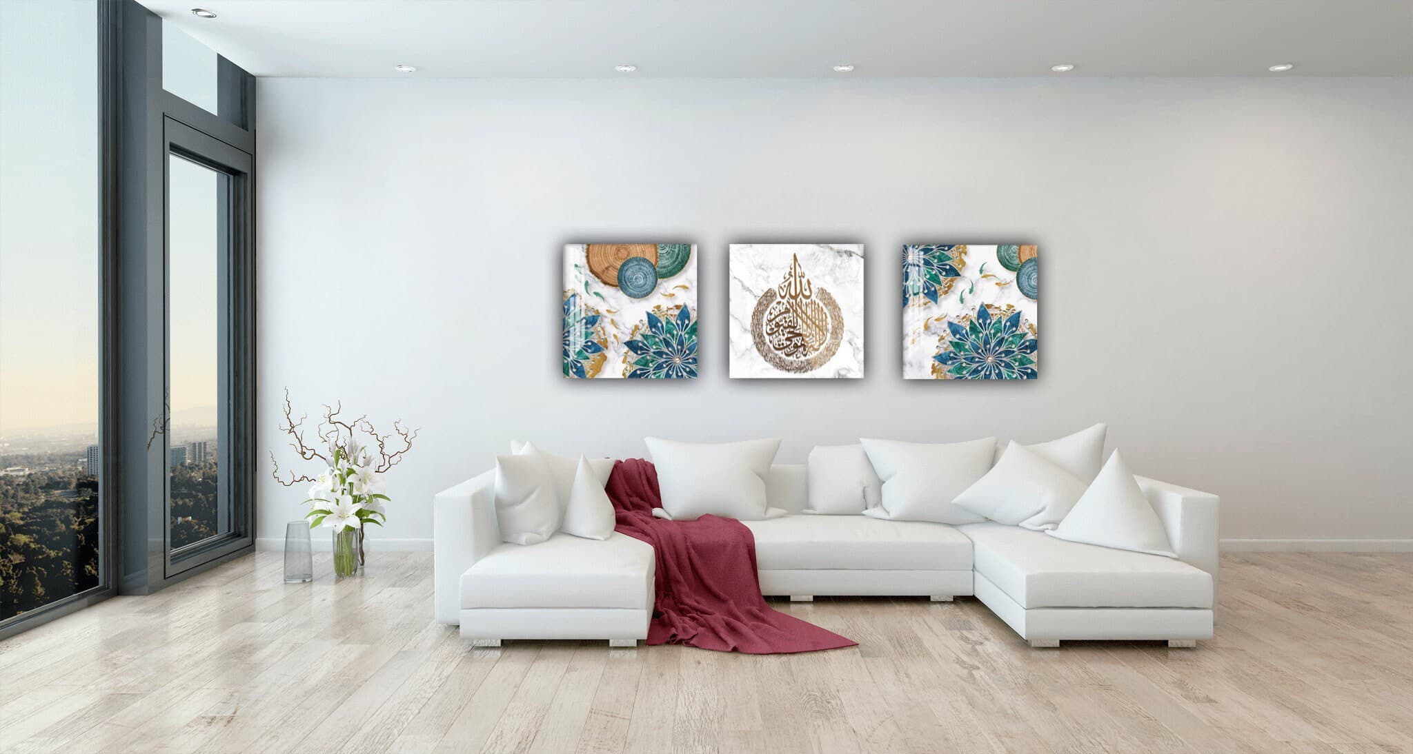 Tempered Glass Ayatul Kursi Islamic Wall Art Decor Islamic Gift for Muslims, Calligraphy Art, , Quran Wall Art, Arabic Art, Allah Wall Art - image 3