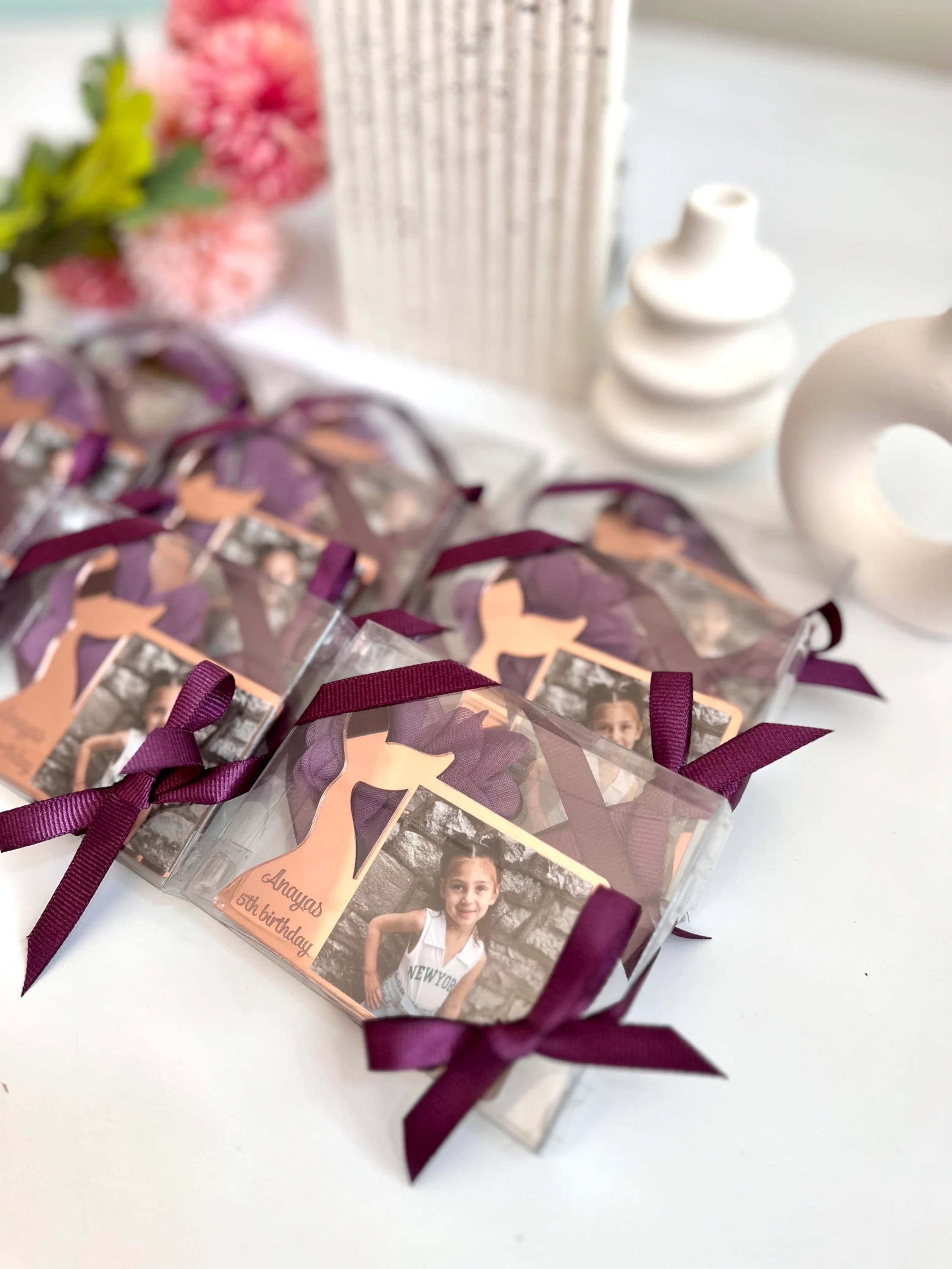Mermaid Birthday Party Favor, Mermaid Photo Frame, Mermaid Birthday Theme Party, Kids Party Favor, Under The Sea Party, Little Mermaid Party - image 2