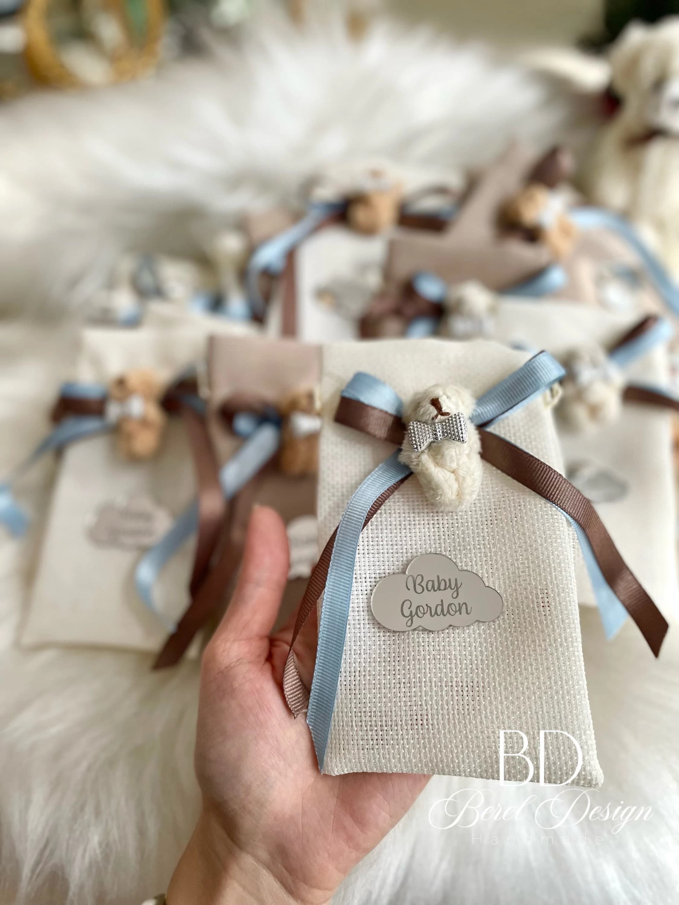 Teddy Bear Party Baby Shower Gifts, Personalized Gifts, Gift Bags, Birthday Favors, Gender Reveal Party Favors, Birth Anouncement Gifts - image 3