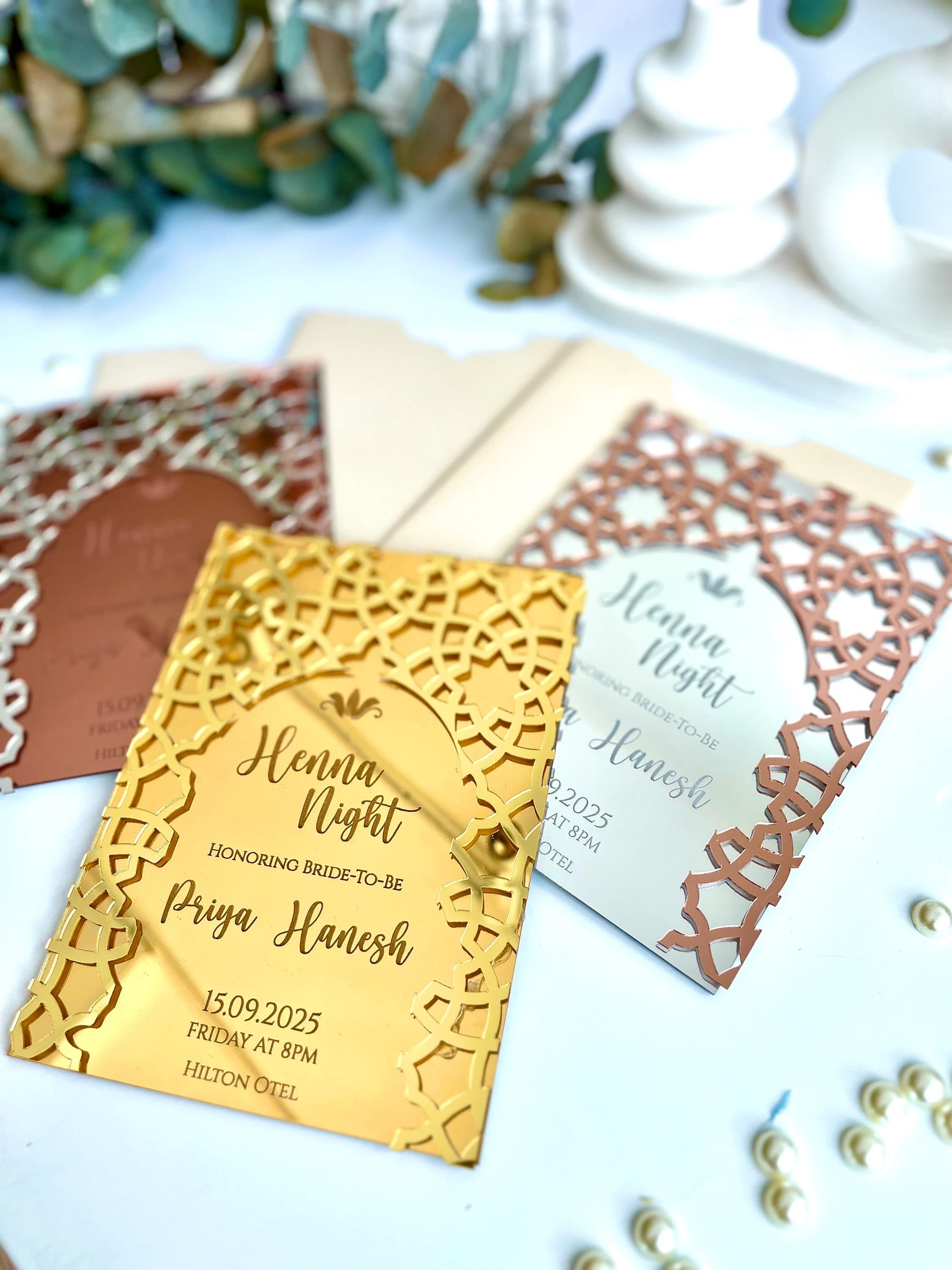 Custom Acrylic Wedding Invitation, Luxury Acrylic Invitation, Engagement Invite, Elegant Wedding Invitation, Couple Save the Date Invitation - image 4