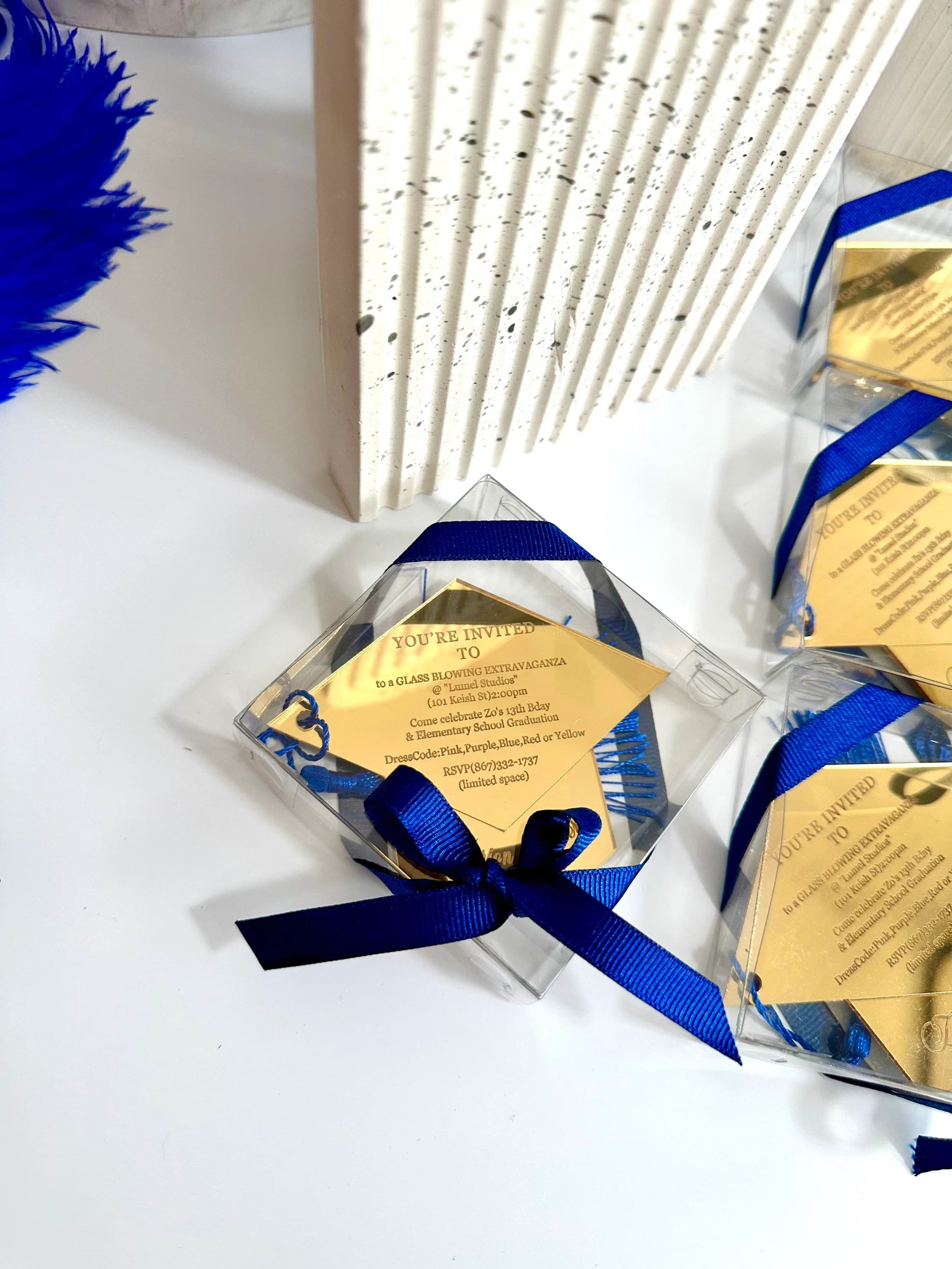 Custom Graduation Invitation Magnet, Graduation Cap, Class of 2024, Graduation Gifts for Her, College Graduation, Prom Party Favors - image 3