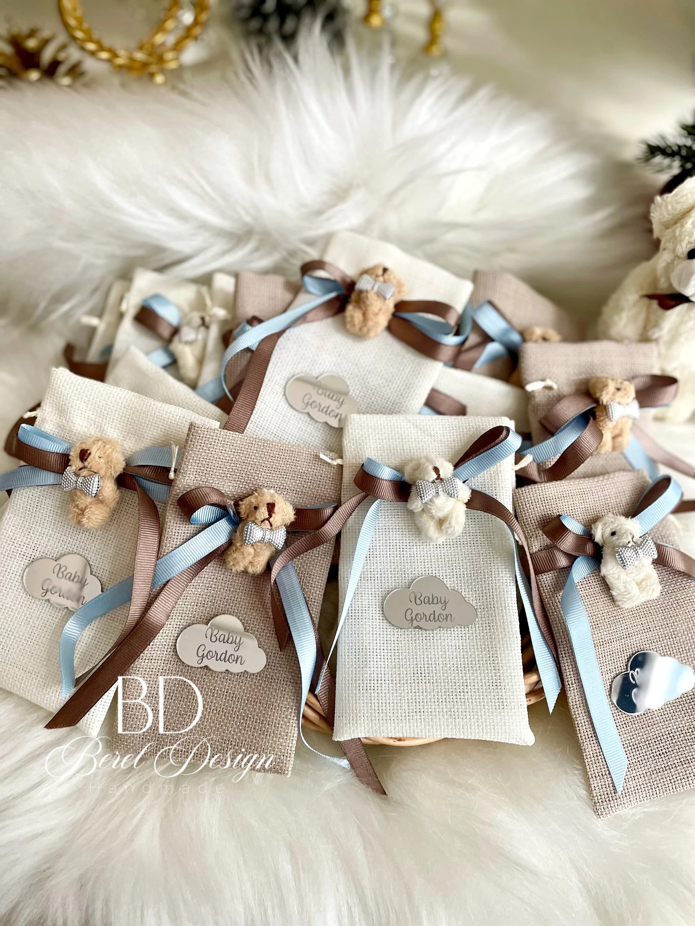 Teddy Bear Party Baby Shower Gifts, Personalized Gifts, Gift Bags, Birthday Favors, Gender Reveal Party Favors, Birth Anouncement Gifts - image 5