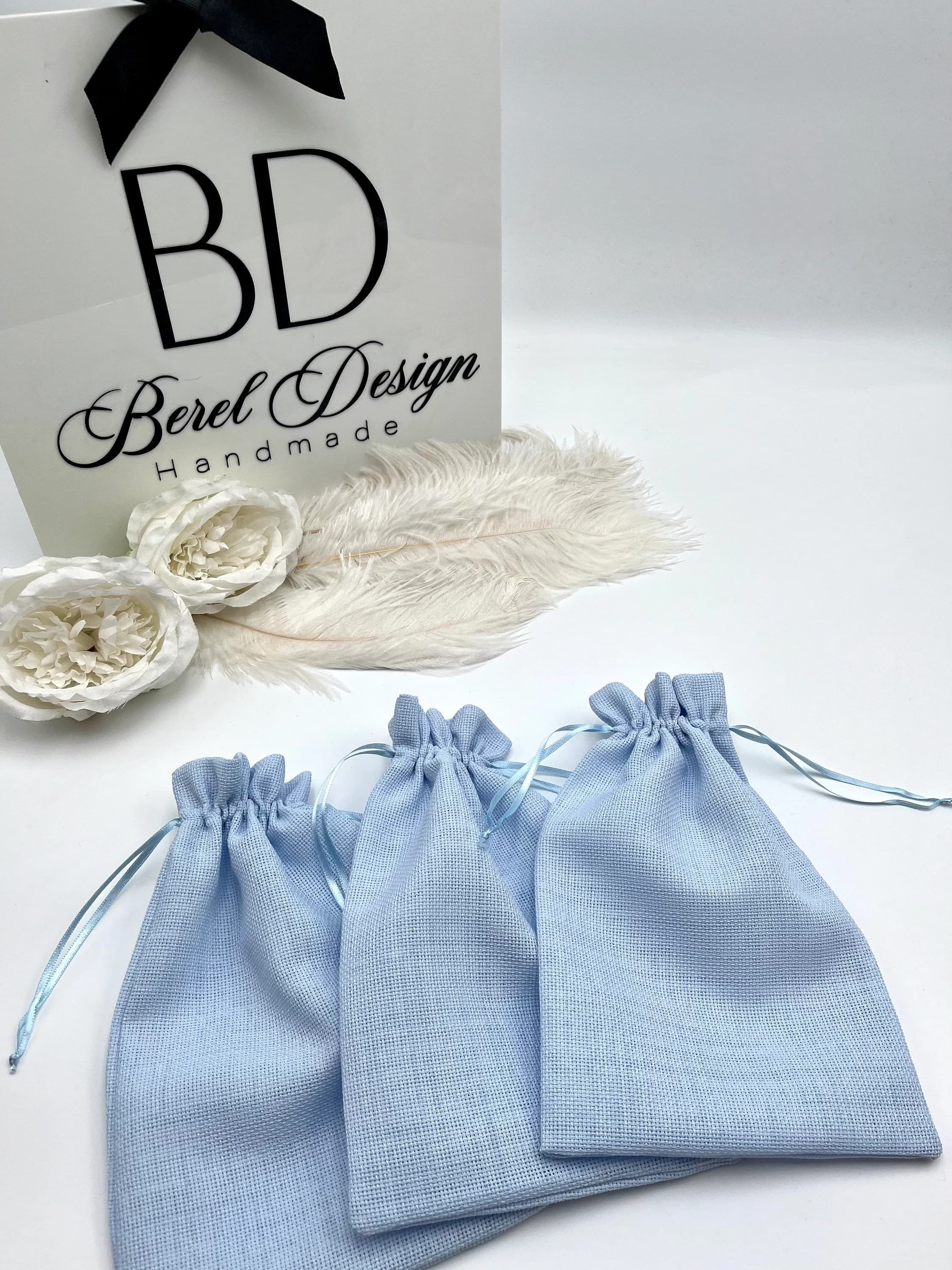 Medium Baby Shower Gift Pouch, Treat Bags, Candy Pouch, Bags for Favors, Party Favors, Party Bags, Birthday Favor Bag, Fabric Gift Pouch - image 4
