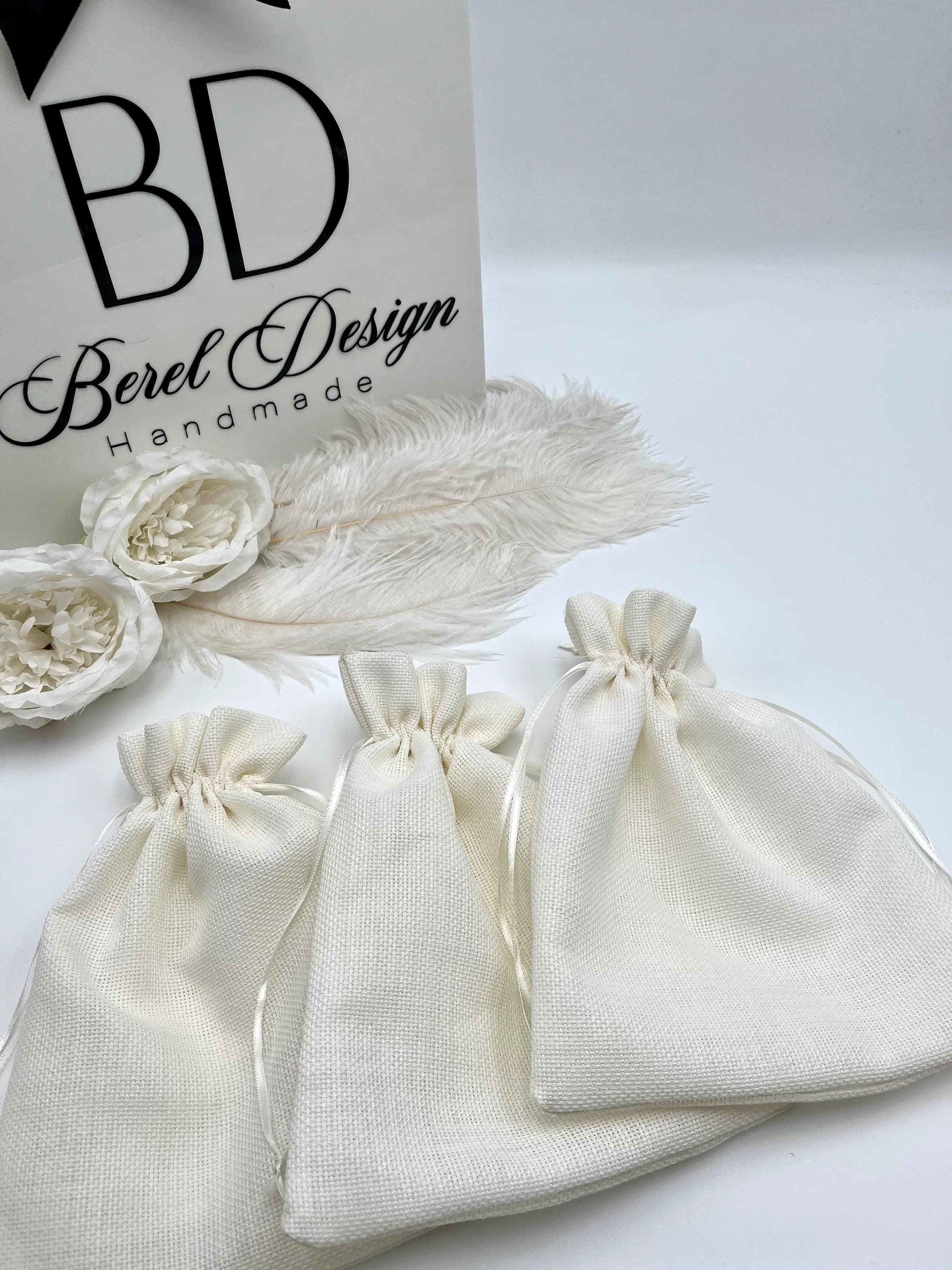 Medium Baby Shower Gift Pouch, Treat Bags, Candy Pouch, Bags for Favors, Party Favors, Party Bags, Birthday Favor Bag, Fabric Gift Pouch - image 5