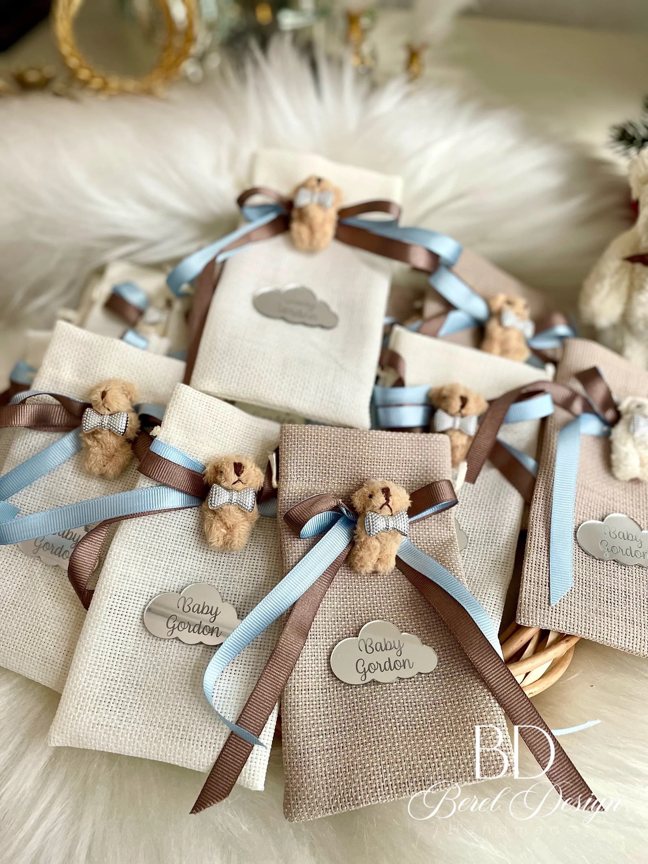 Teddy Bear Party Baby Shower Gifts, Personalized Gifts, Gift Bags, Birthday Favors, Gender Reveal Party Favors, Birth Anouncement Gifts - image 4