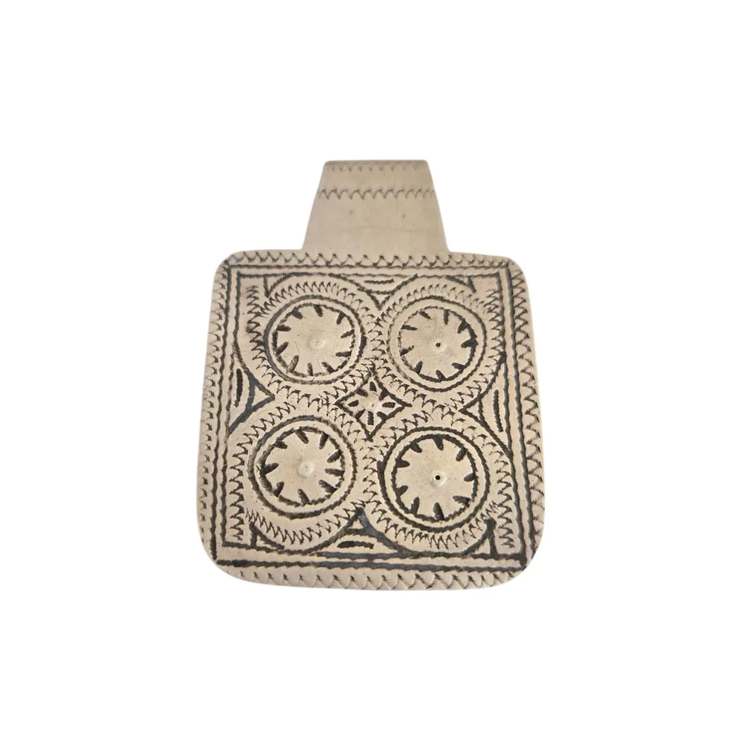 Antique Berber Pendant: Moroccan Silver Enamel Amulet, Tribal Jewelry - image 5
