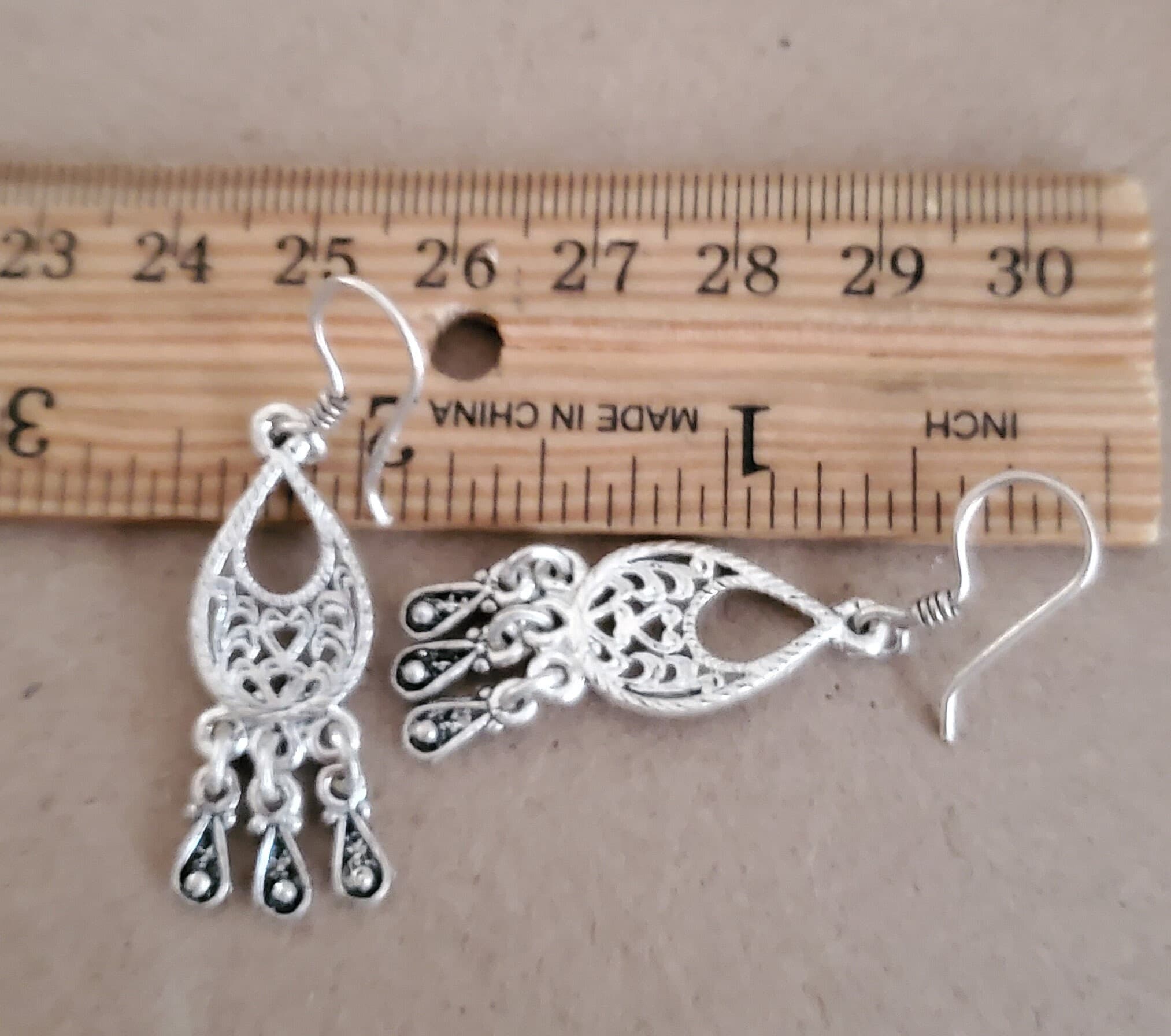 Vintage Silver Tuareg Dangle Earrings: Moroccan Tribal Jewelry - image 4