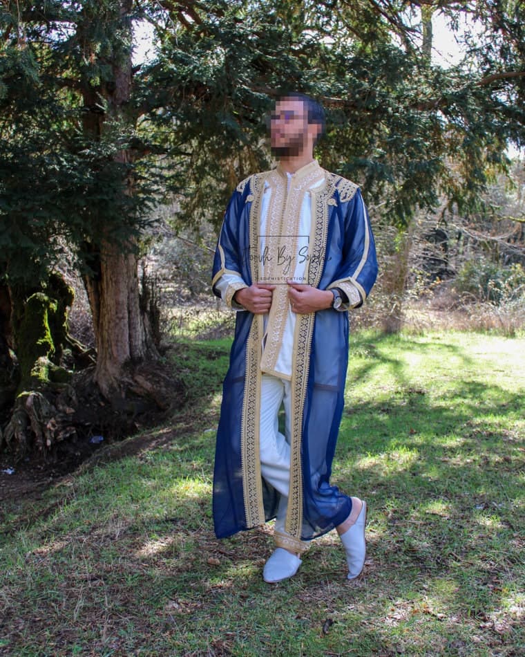 jabador,mens wedding kaftan,nikkah outfit for groom - image 5