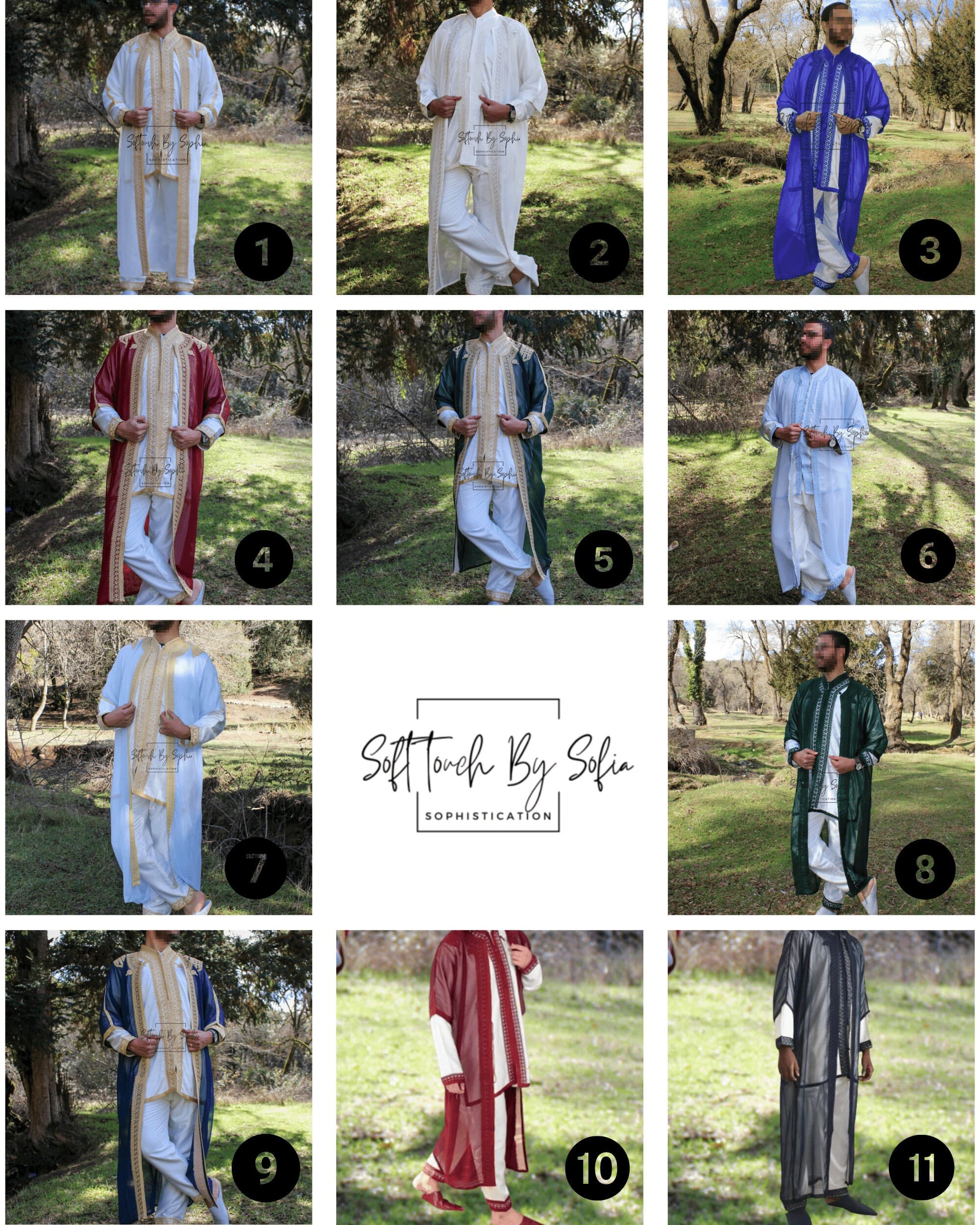 jabador  , 3 pieces Moroccan kaftan for men ,wedding outfit - image 4