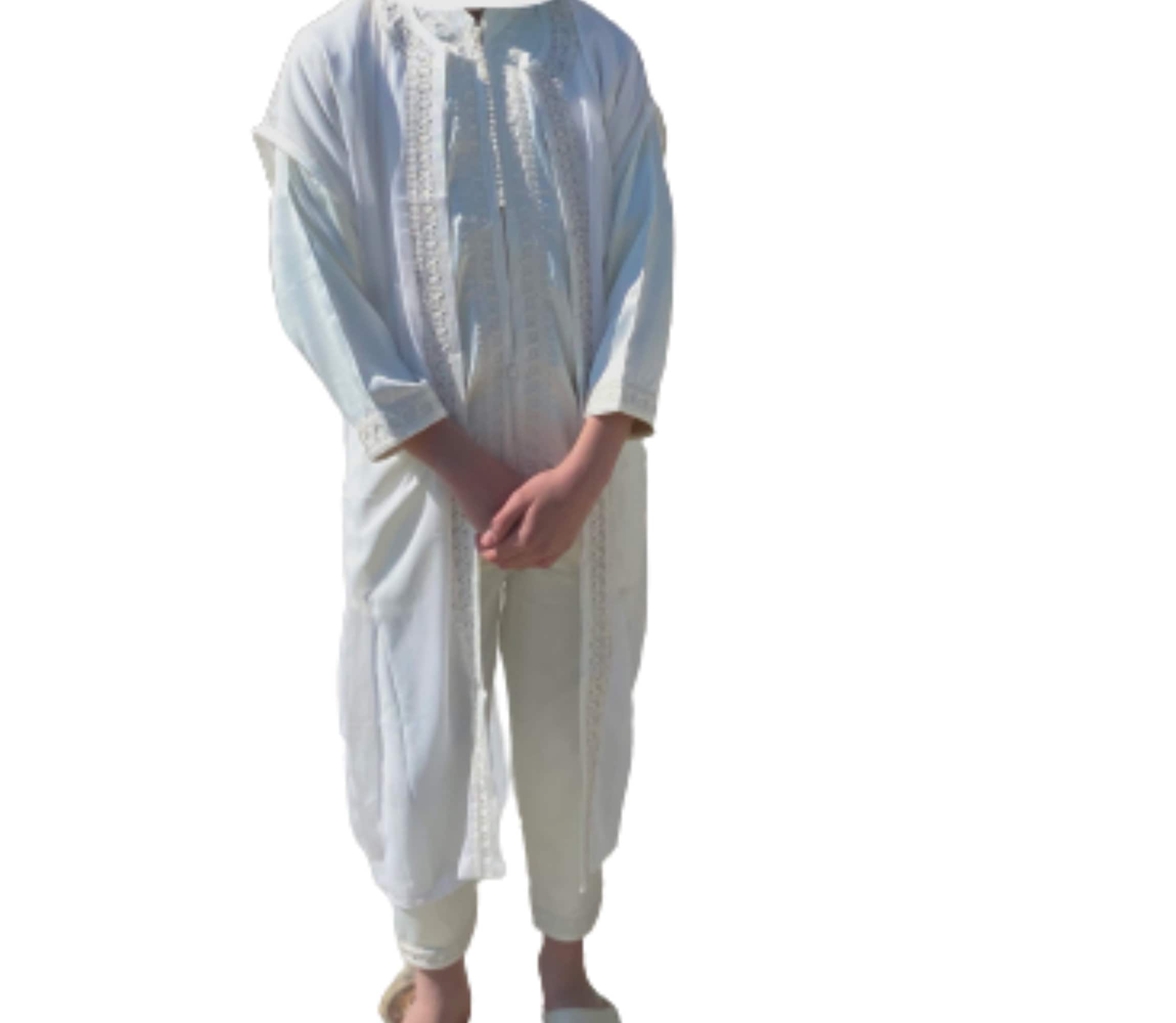 Moroccan jabador for kids,3 pieces kaftan children - image 4