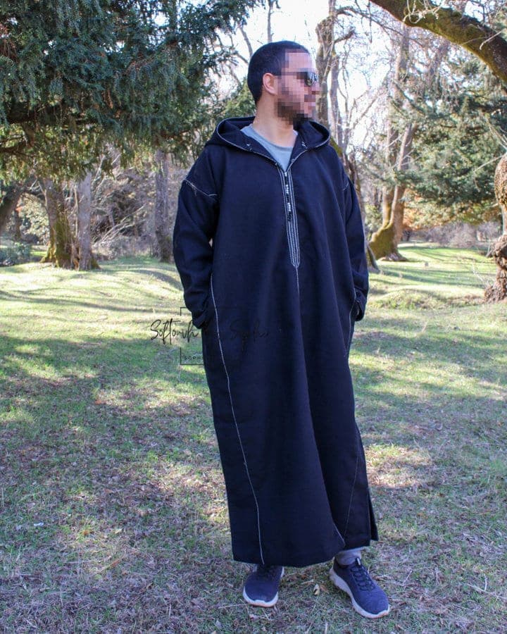 winter thobe , Moroccan djellaba , hooded thobe - image 3