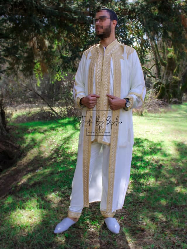 jabador ,Mens wedding kaftan ,nikkah thobe , groom outfit - image 4