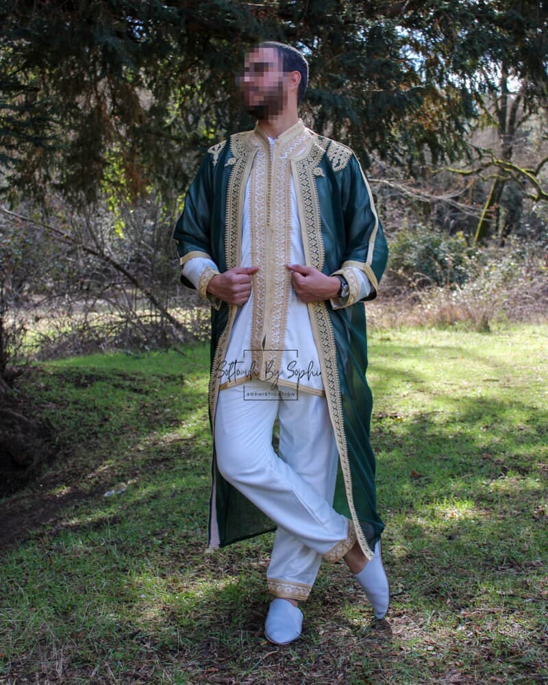 jabador ,Mens wedding kaftan ,nikkah thobe , groom outfit - image 5