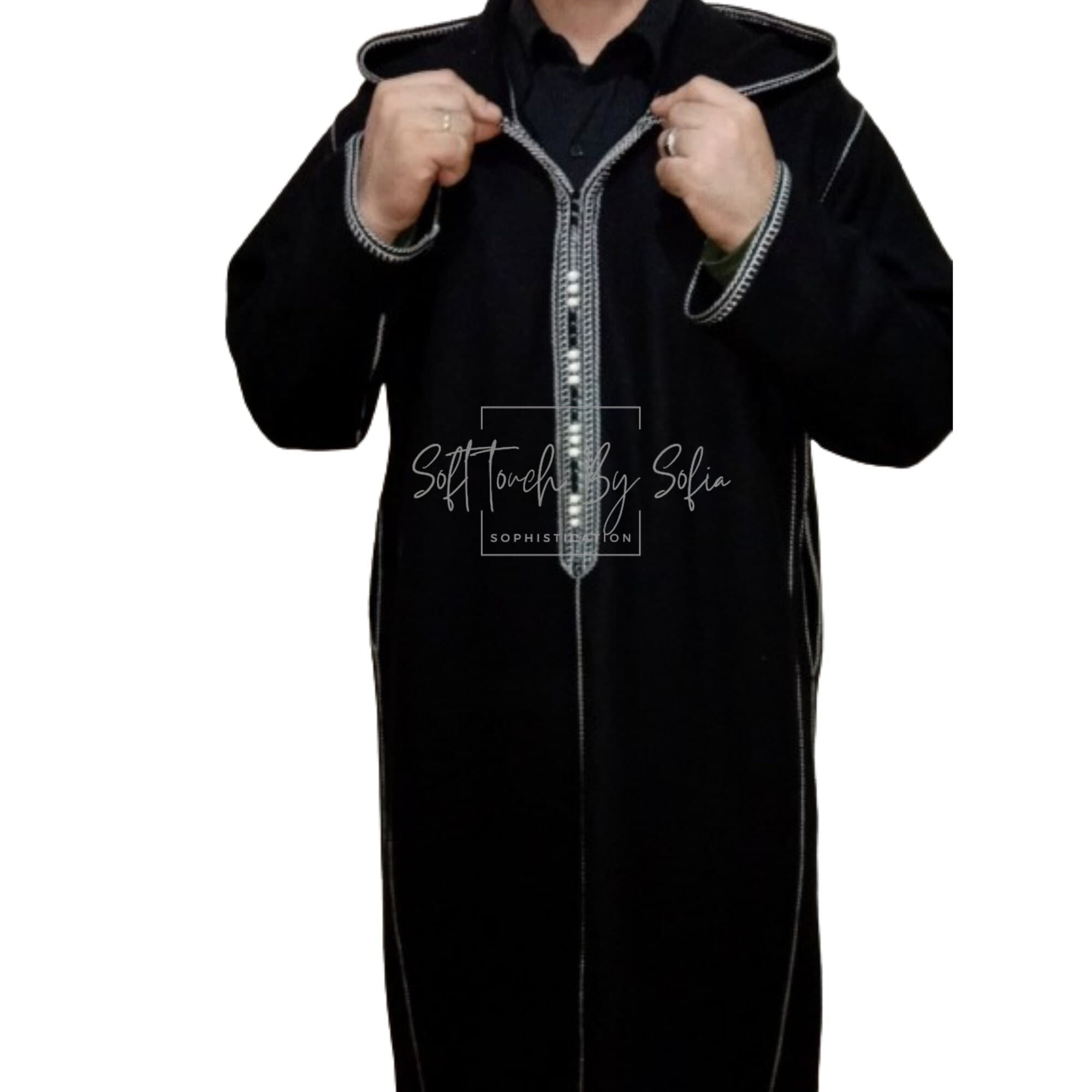 winter thobe , Moroccan djellaba , hooded thobe