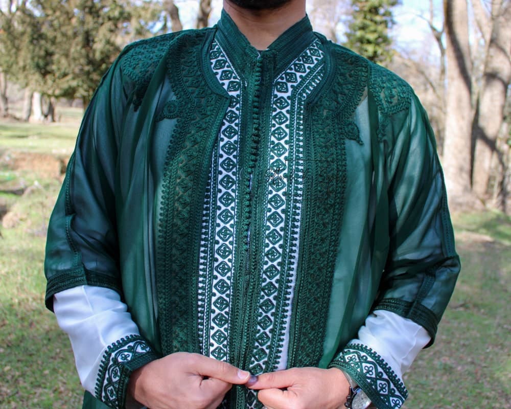 jabador men ,Moroccan kaftan for wedding,nikkah outfit - image 3