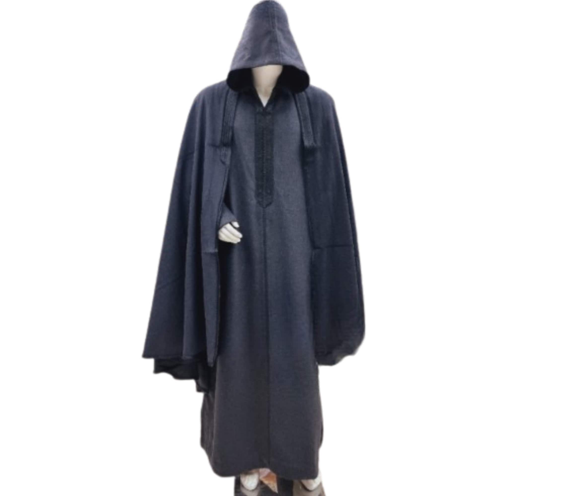 Moroccan Wool Djellaba ,Cozy Thobe , Hooded Cloak Set - image 3