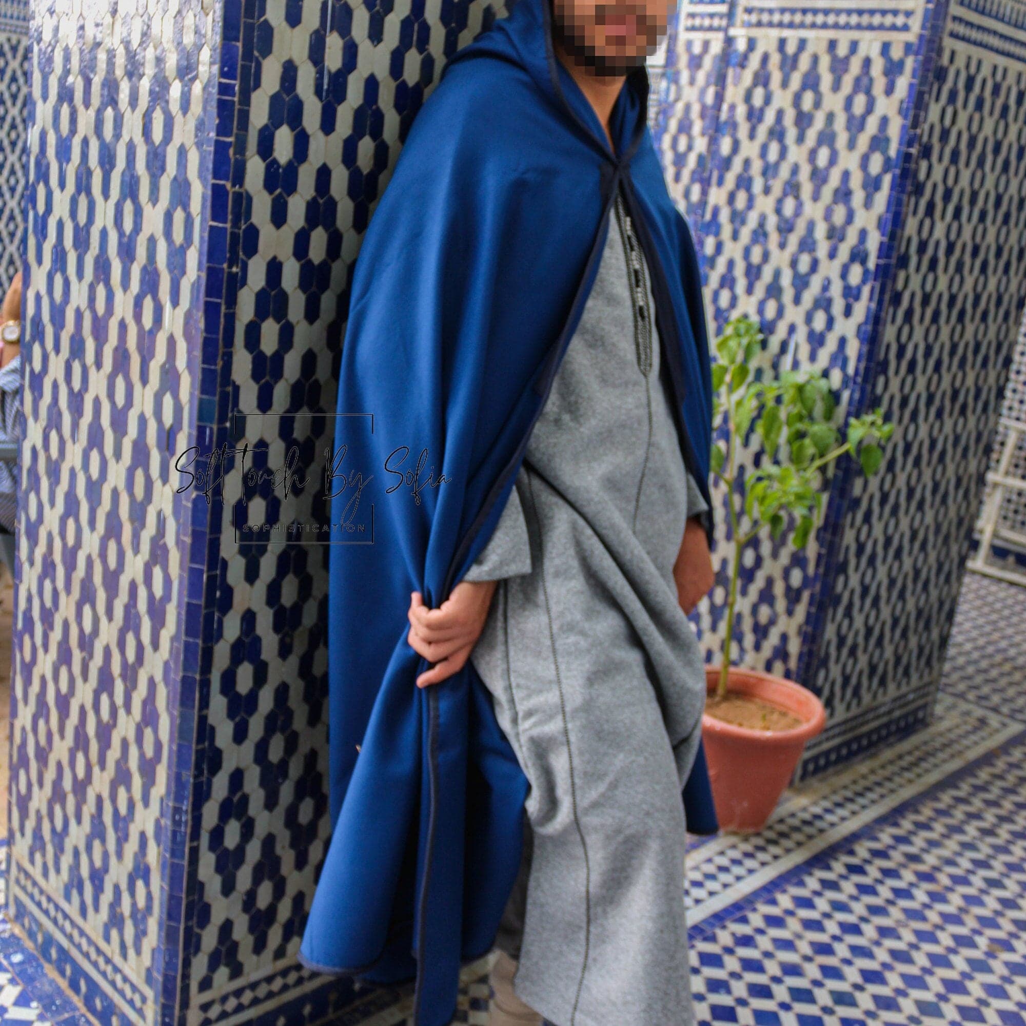 hooded winter cloak , selham, cloak with hood ,Moroccan burnous