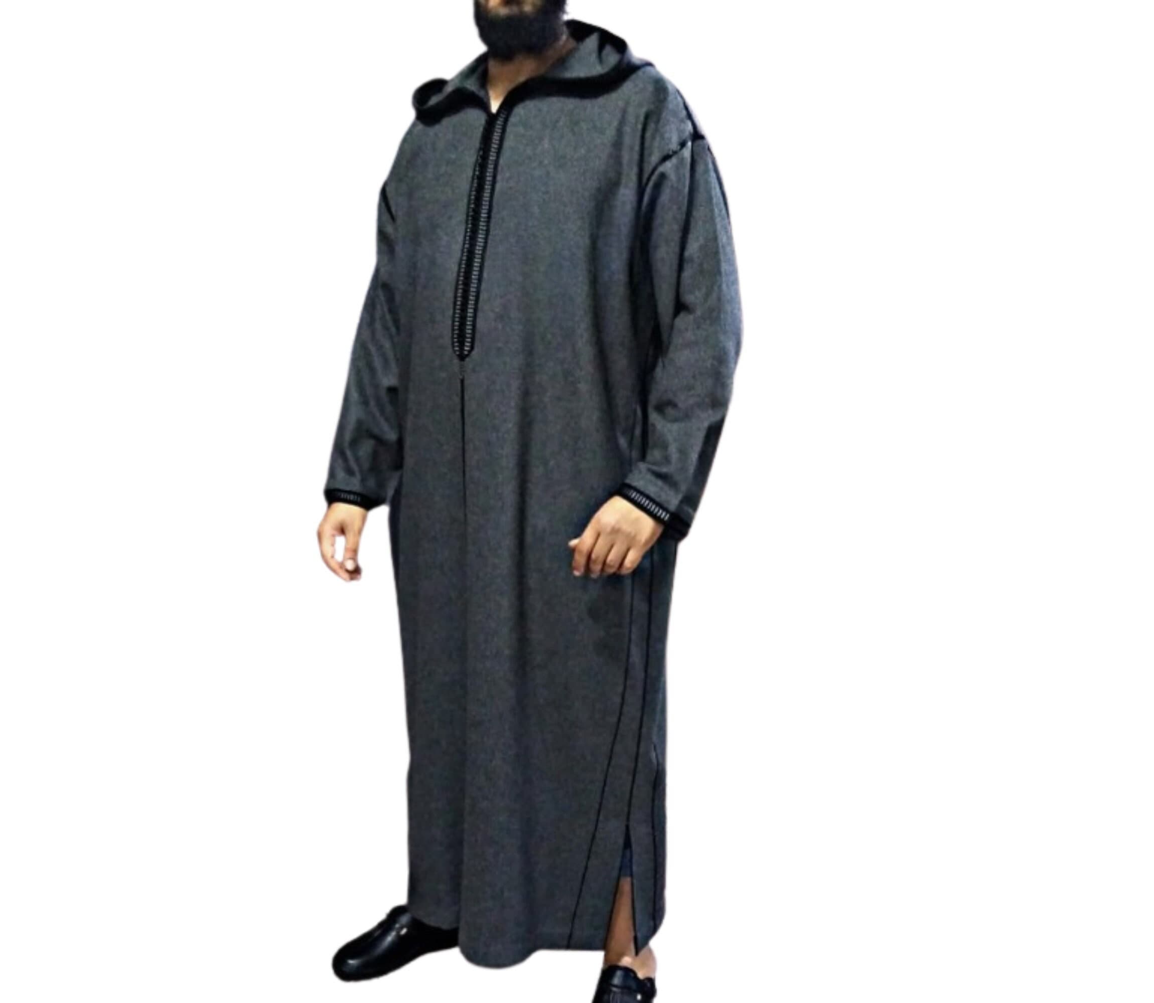 winter hooded thobe ,Moroccan wool djellaba ,coat men - image 4