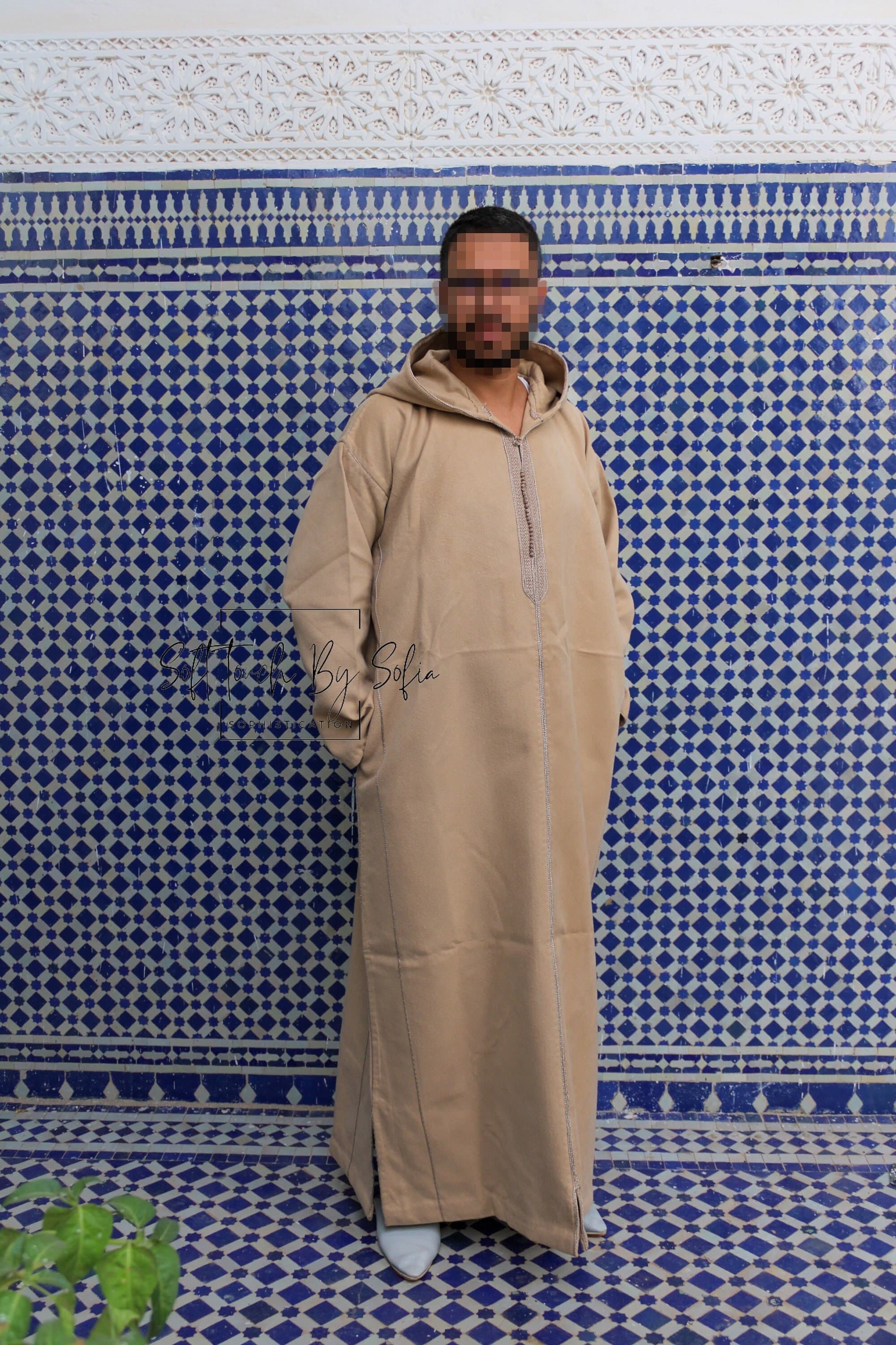 Moroccan Wool Djellaba: Men's Winter Thobe