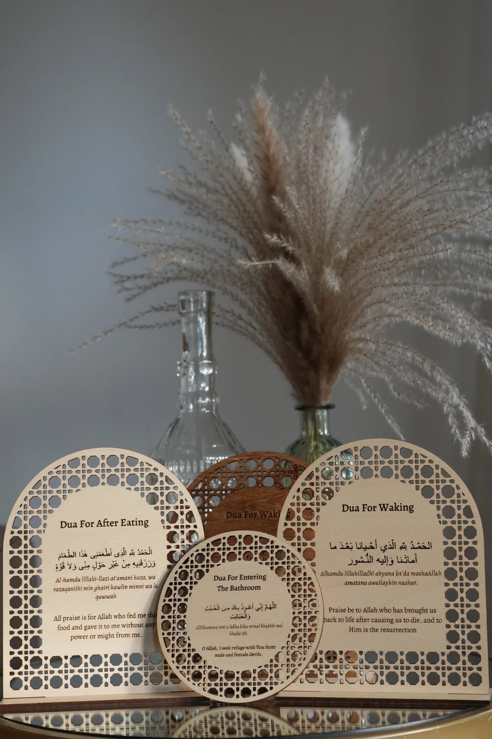 Rattan Cane Dua Signs | Iftar Dua Sign Suhoor Dua Sign Ramadan Dua for Kids | Custom Islamic Signs | Mid Century Modern Islamic Decor - image 5