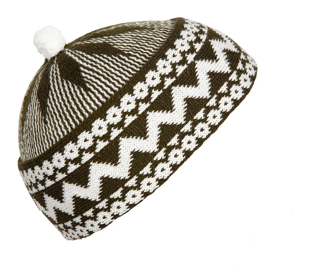 Olive Taqiyah Kufi Skull Cap, Traditional African Hat, Senegalese Lafa, Zigzag Beanie Muslim Prayer Hat Gold - image 4