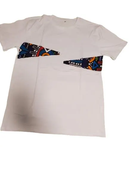 Tribal Shirt African Print Graffiti T-Shirt | White Geometric Art Tee 2XL - image 3