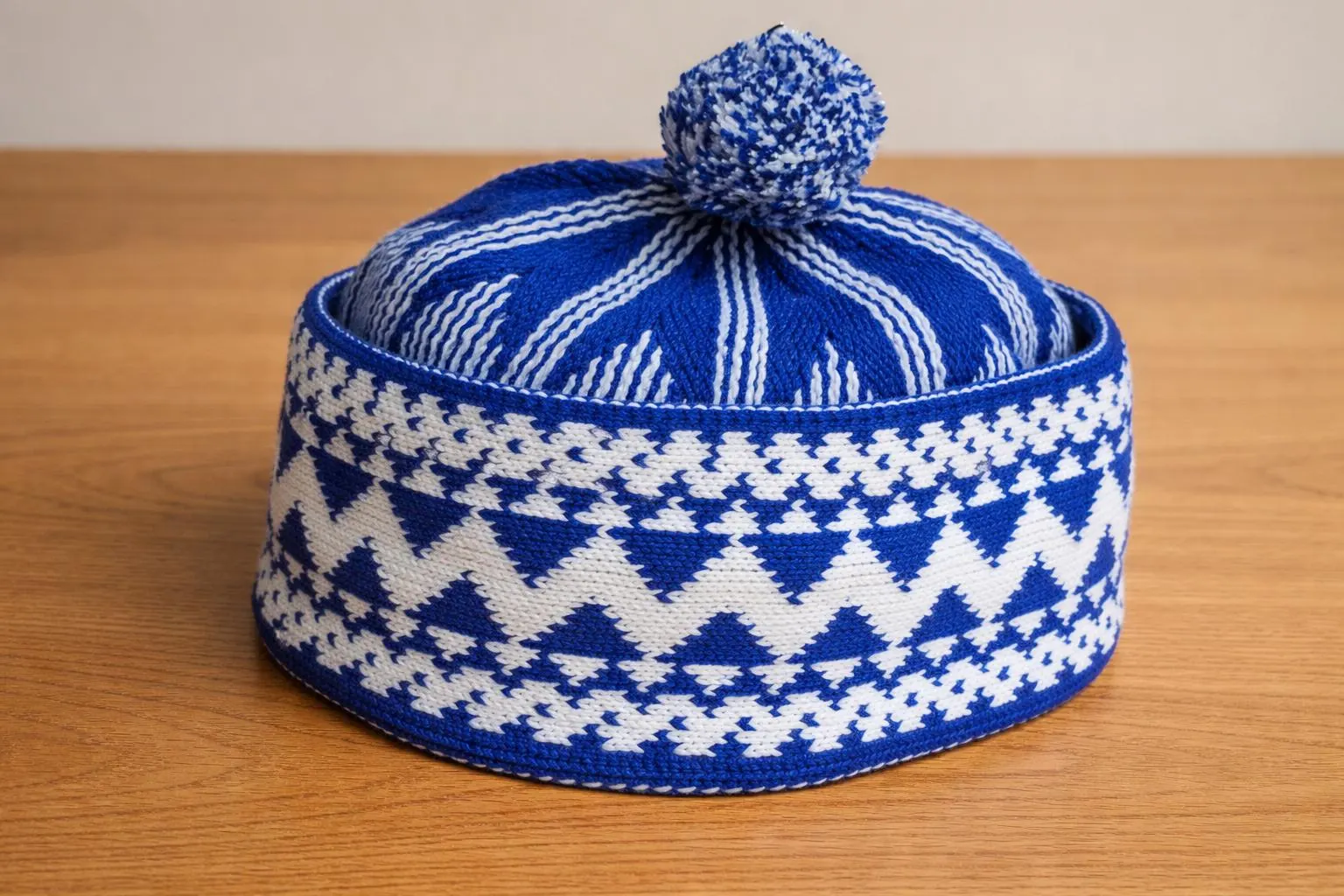 Kufi Hat Set of 3 | Blue Maroon Black | Muslim Skullcap | Crochet Kufi | Taqiyah Topi Prayer Cap - image 3