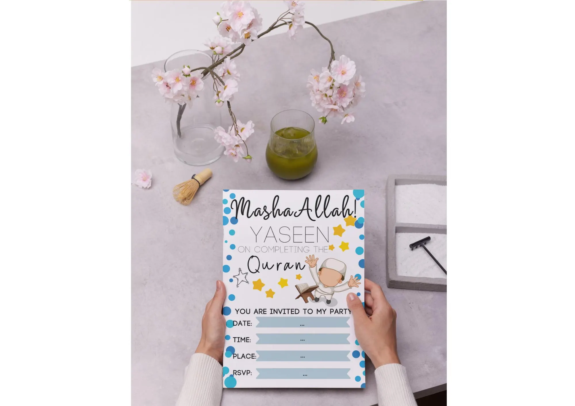 Personalized Kids Quran Completion Party Invitation (Digital Download) - image 3